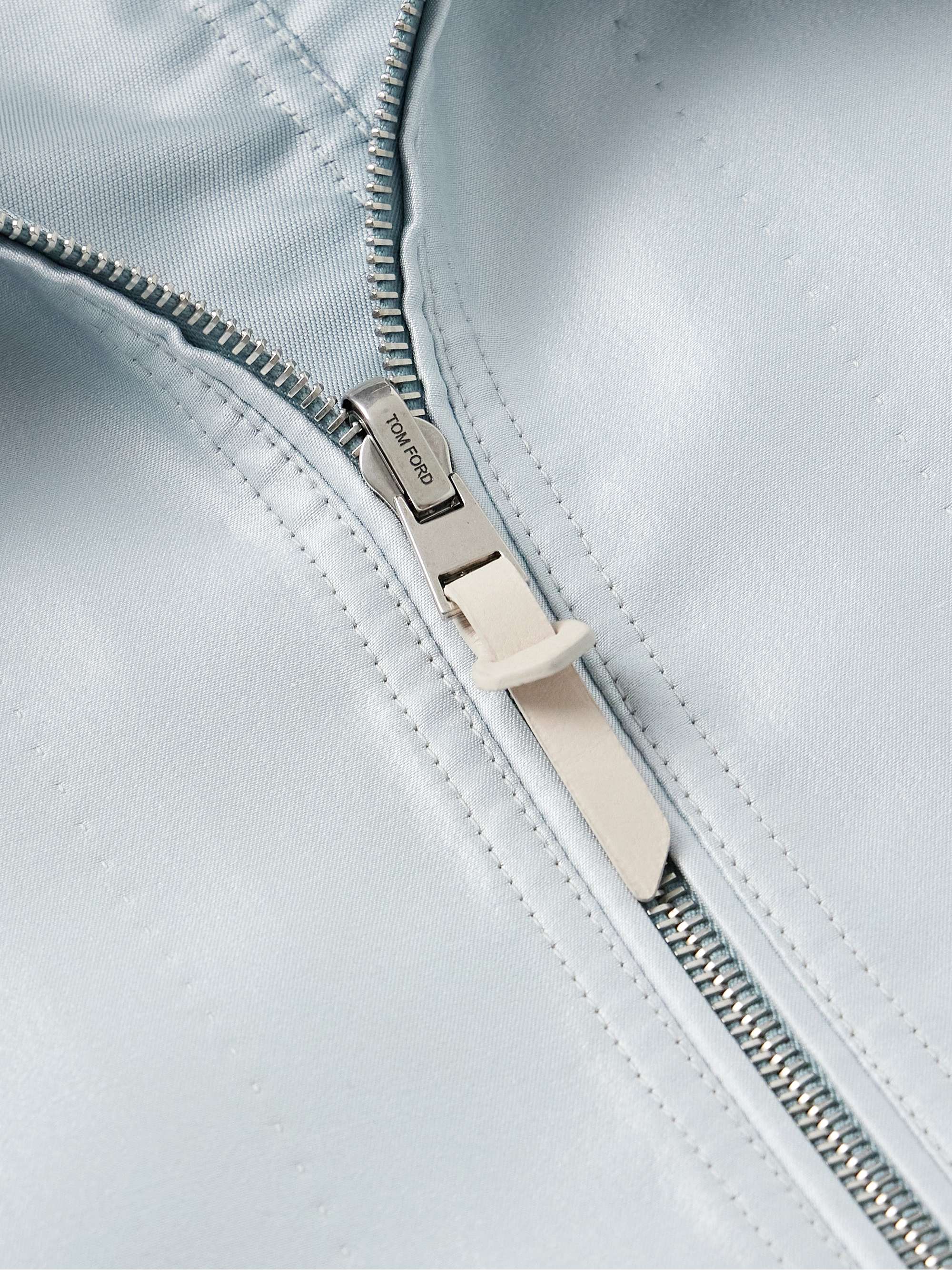 Reversible Mikado and Crepe Bomber Jacket view