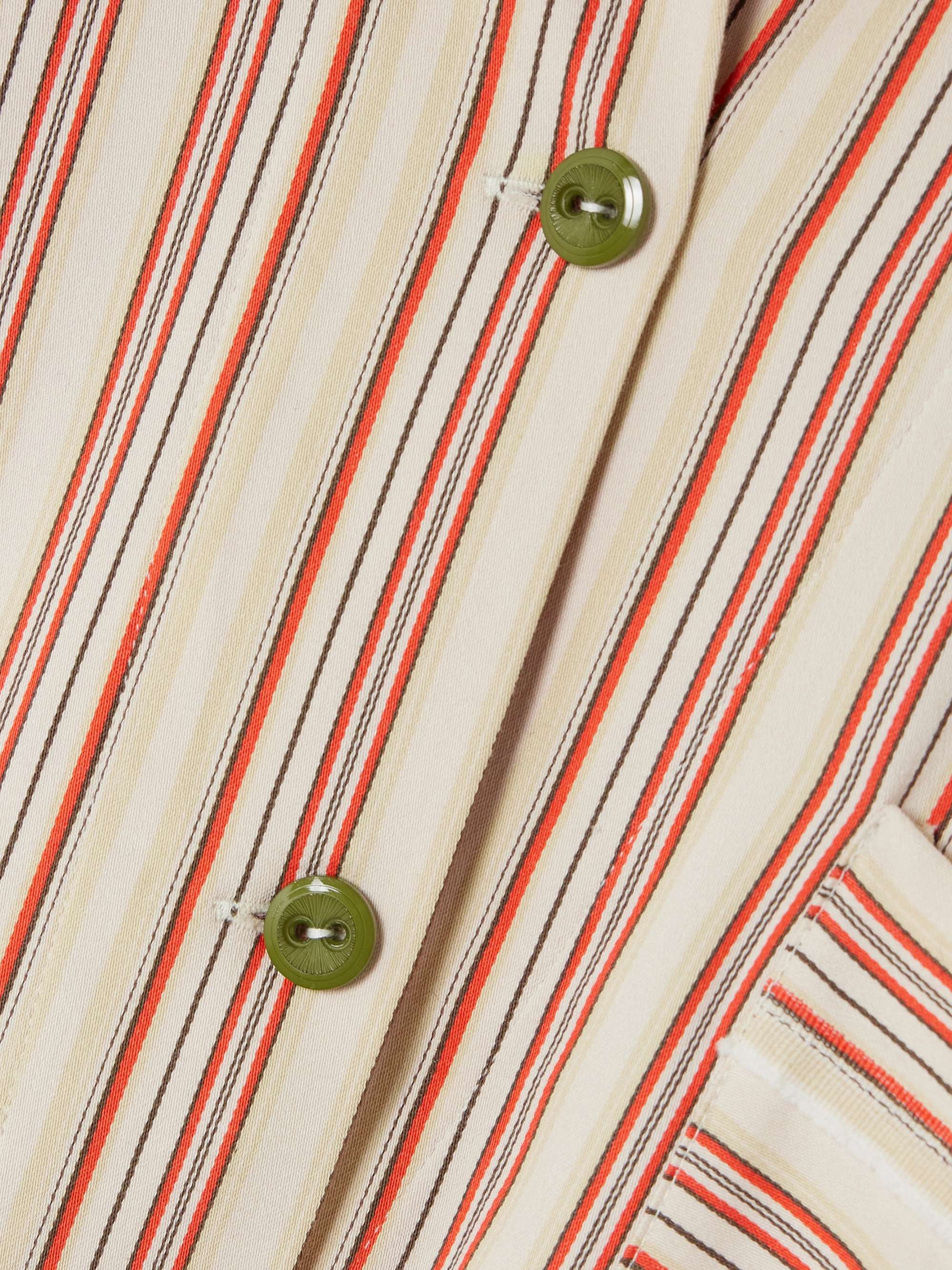 Hutton striped cotton-blend tunic view