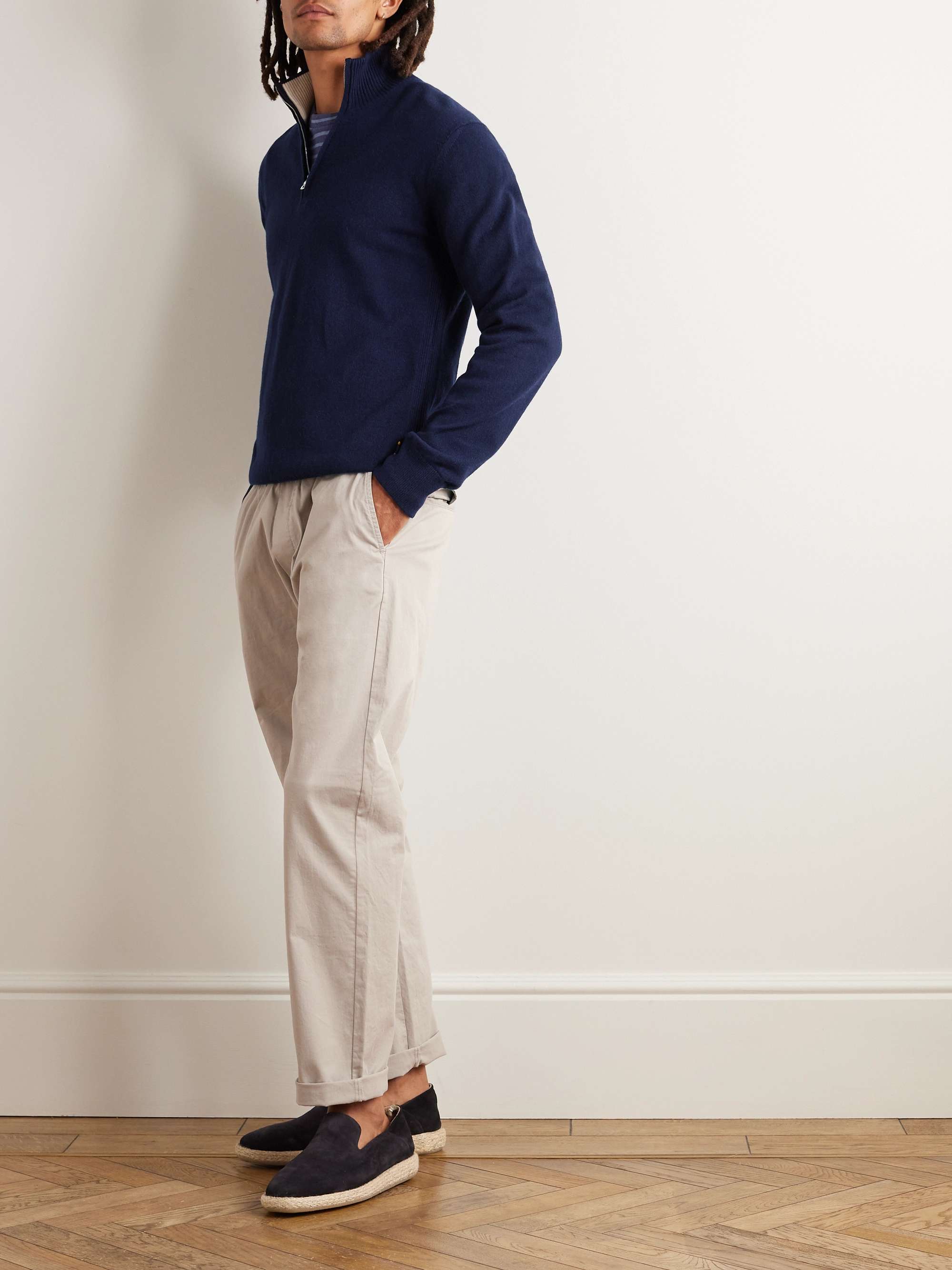 Hoyt Cashmere Half-Zip Sweater view