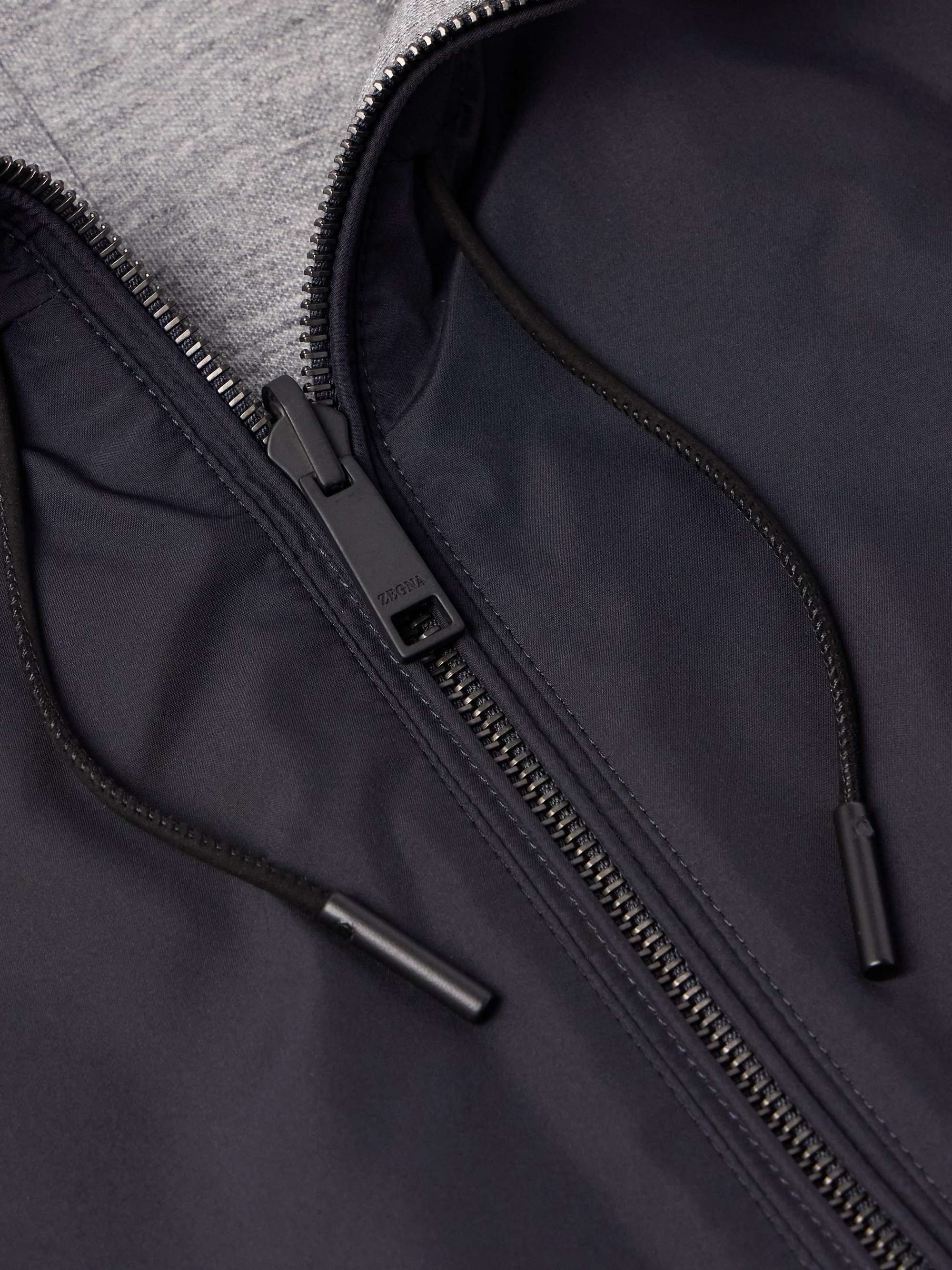 Reversible Shell and Cashmere-Blend Twill Gilet view