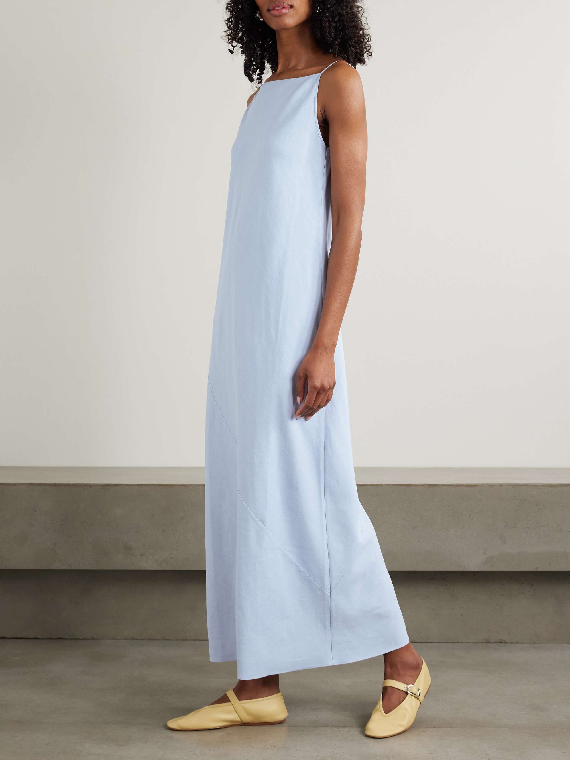 Hemp-blend maxi dress view