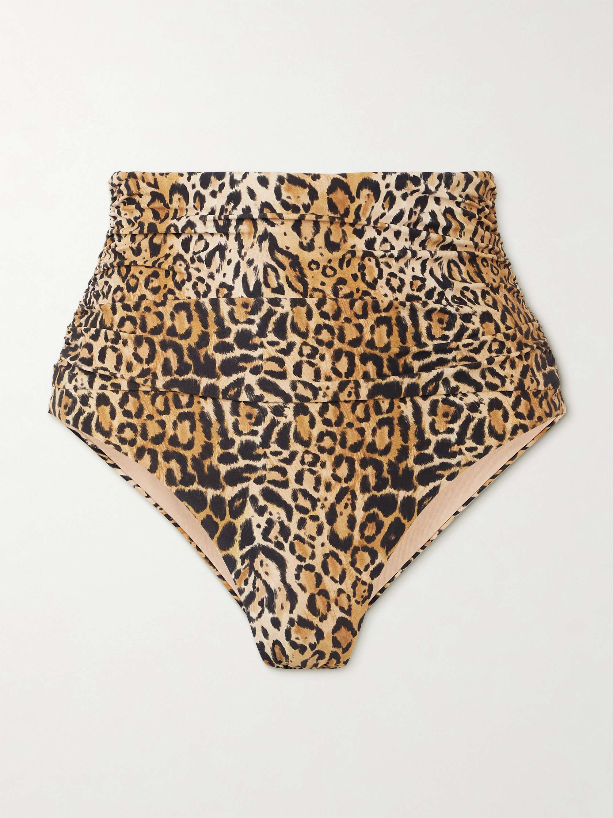 Catania ruched leopard-print bikini briefs view