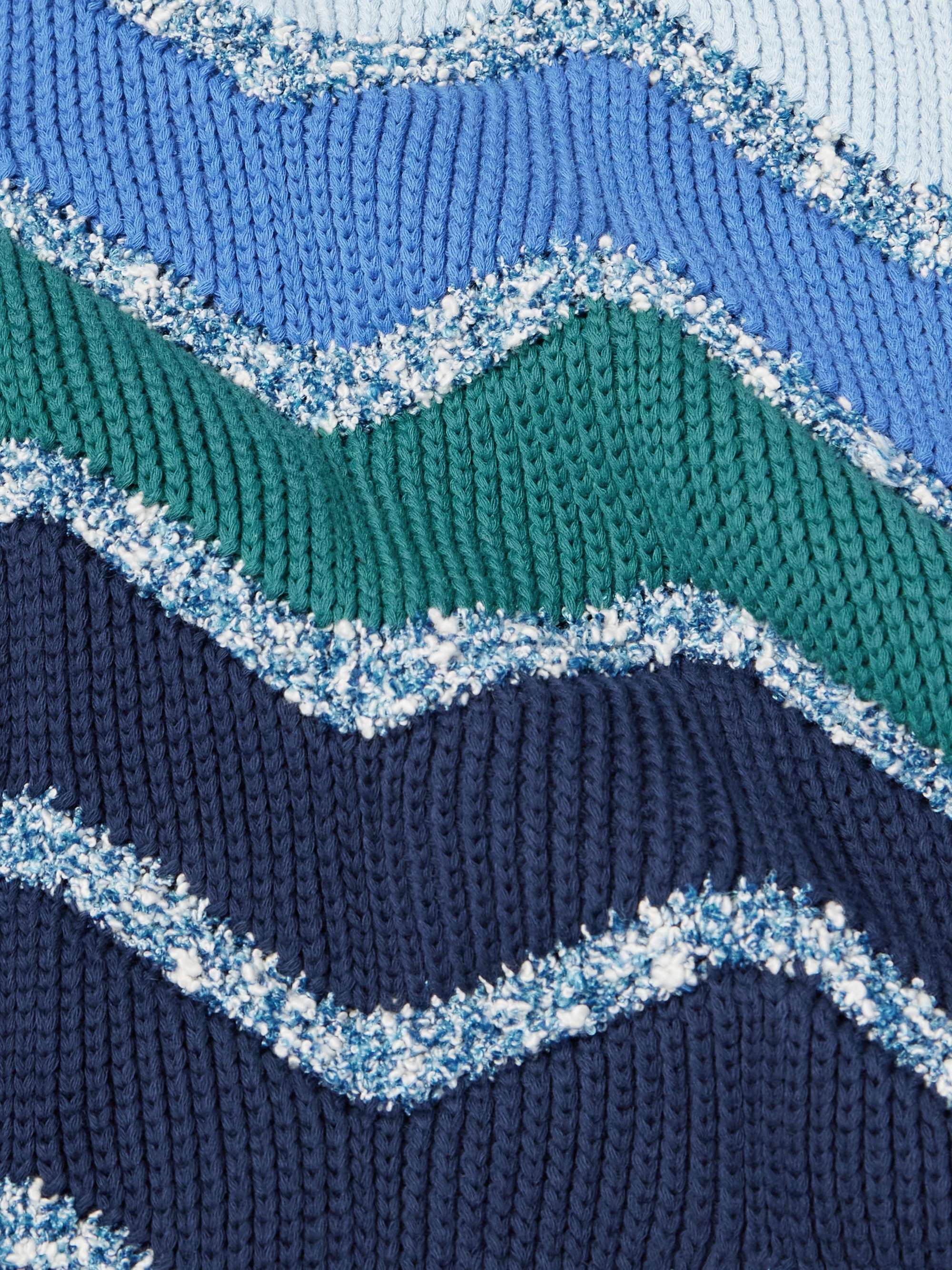 Metallic Cotton-Blend Sweater view