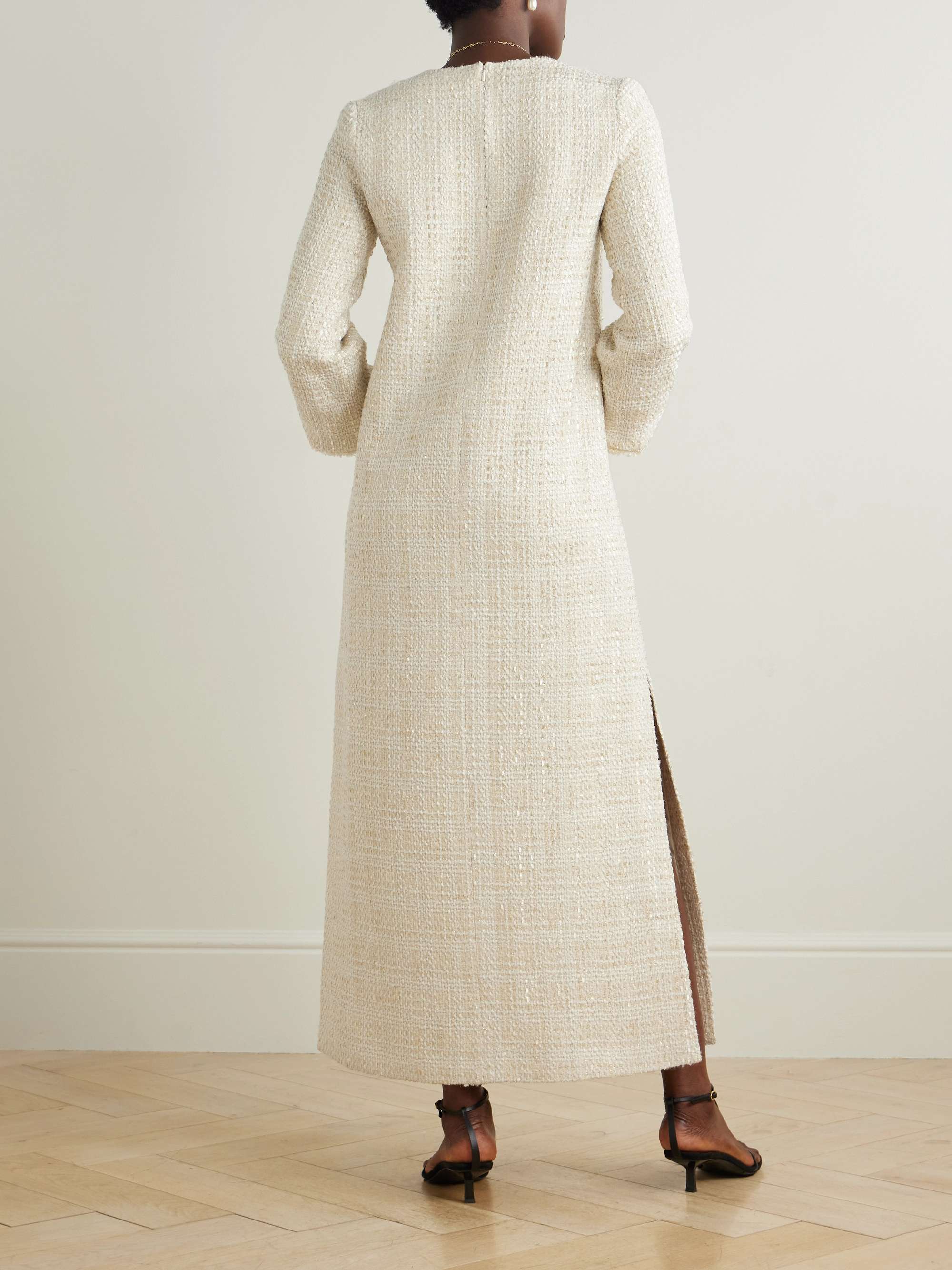 Eponine metallic tweed maxi dress view