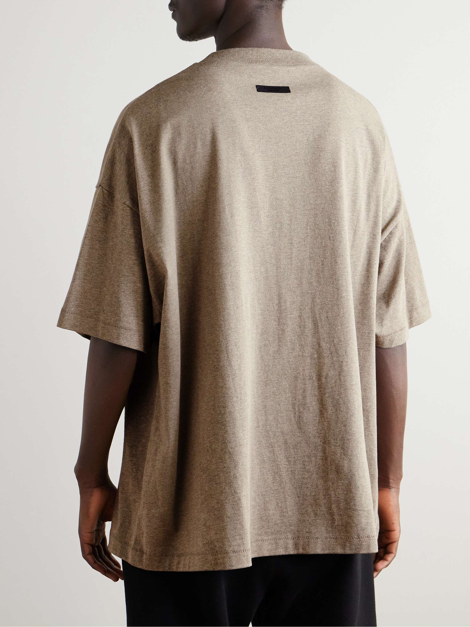 Logo-Print Appliquéd Cotton-Jersey T-Shirt view