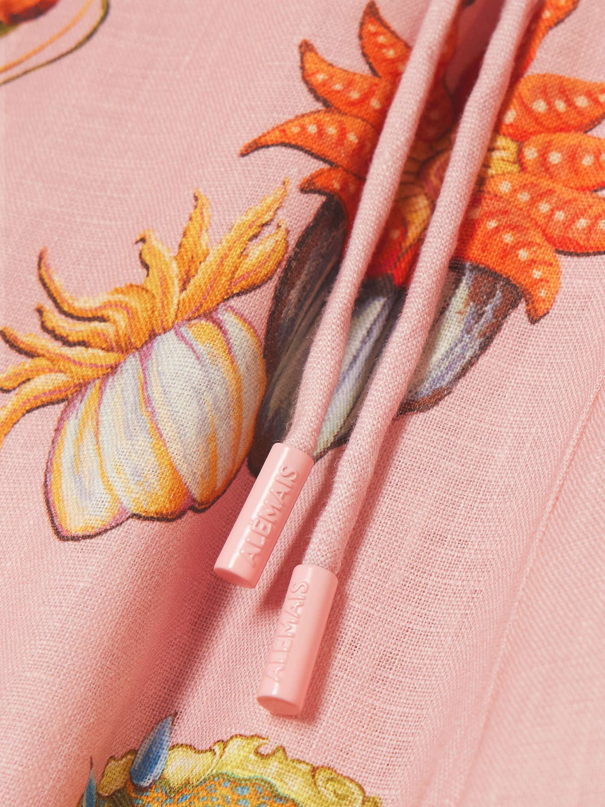 + Sam Pauletto Nereids printed linen-gauze shorts view
