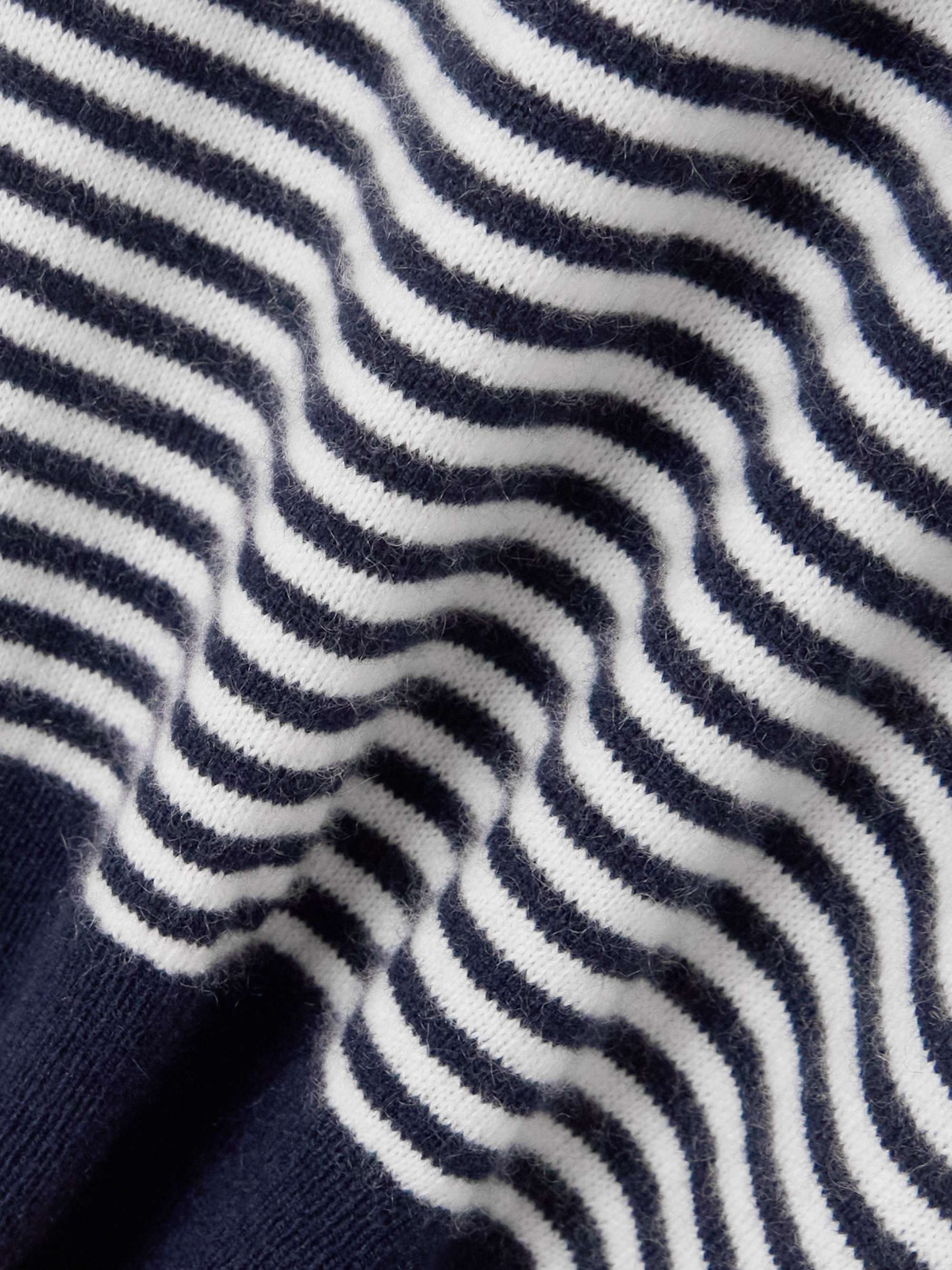 Bea striped organic cashmere cardigan view