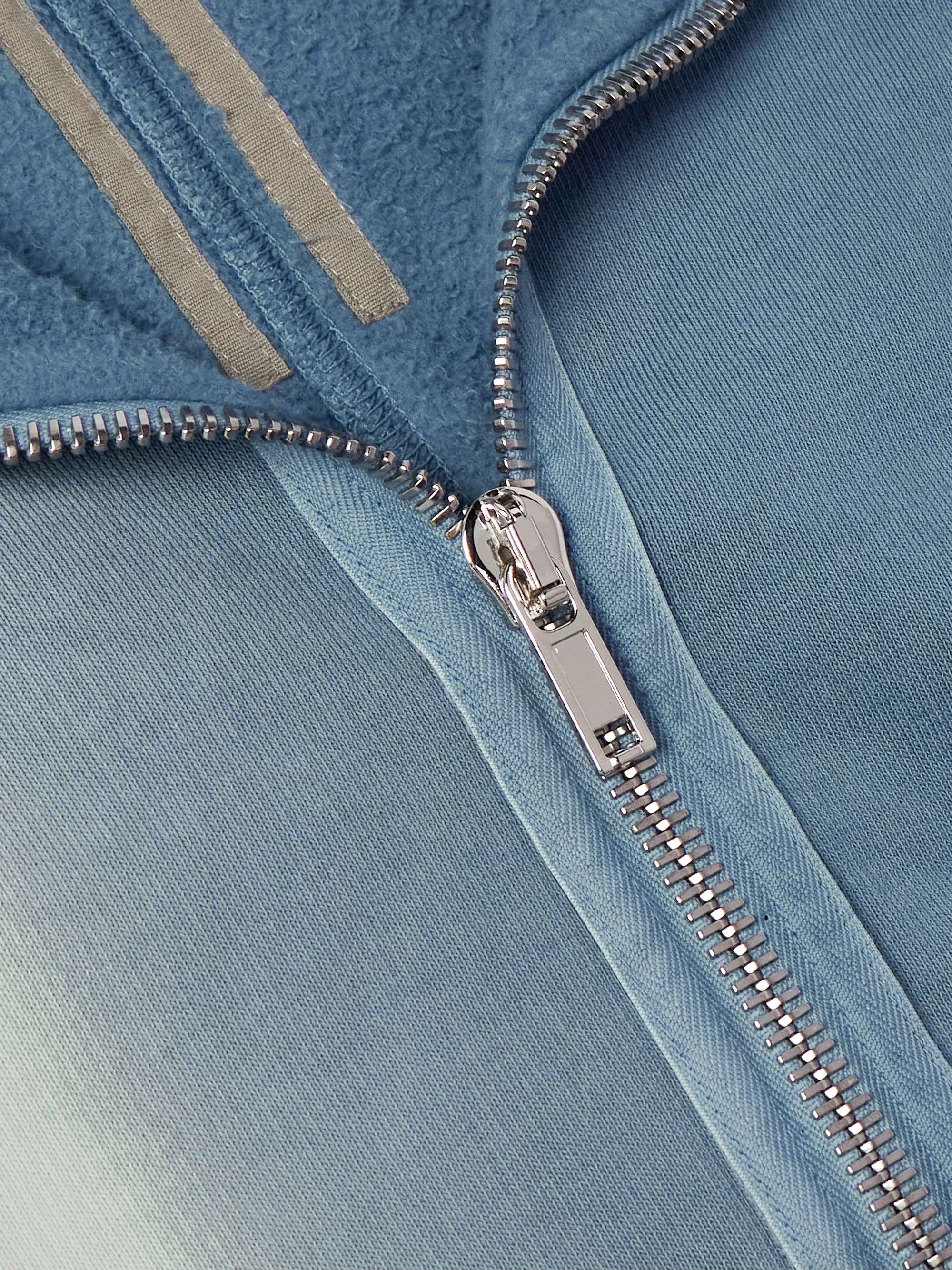 Dégradé Cotton-Jersey Zip-Up Hoodie view