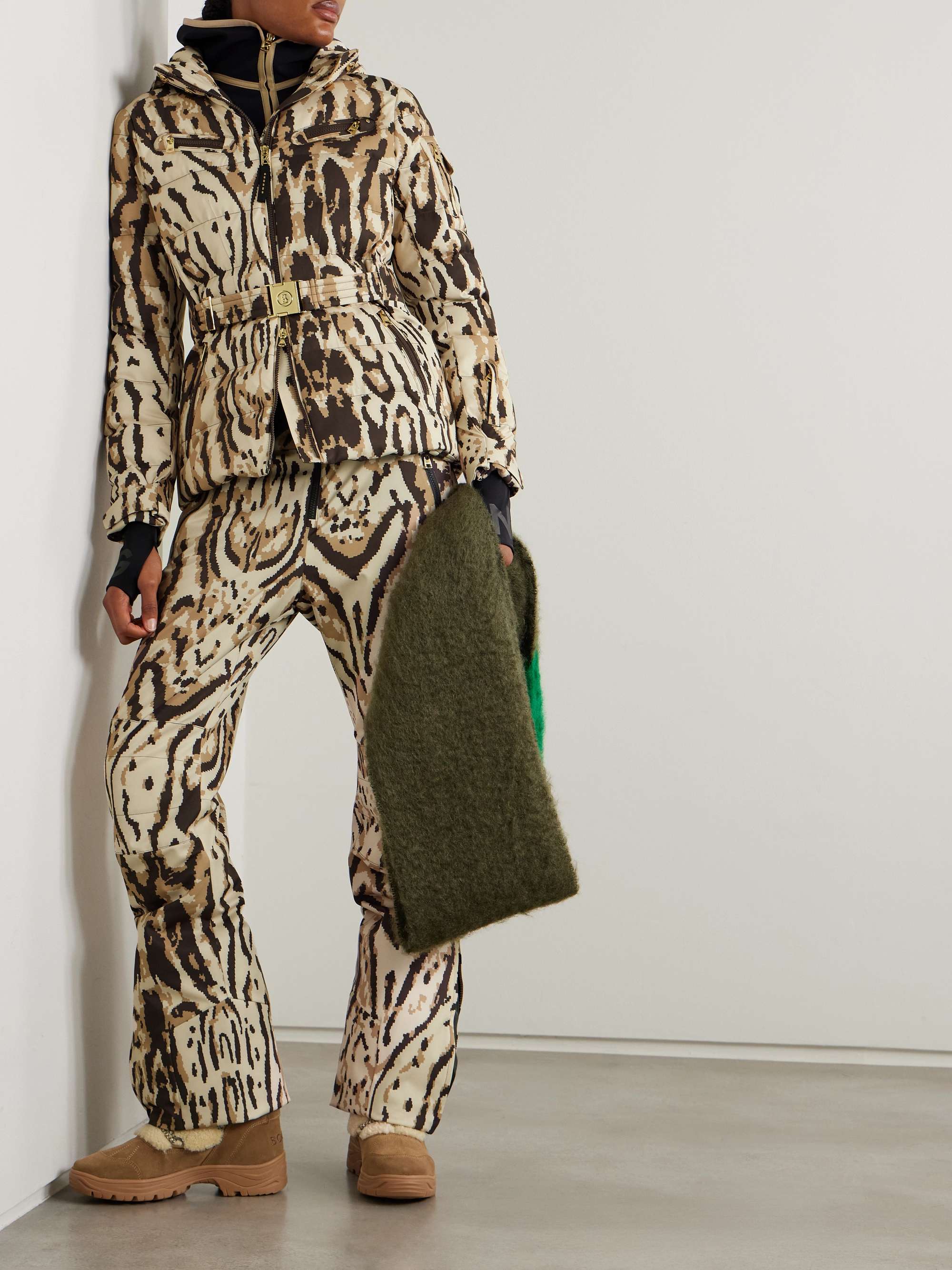 Maren rubber-trimmed printed ski pants view