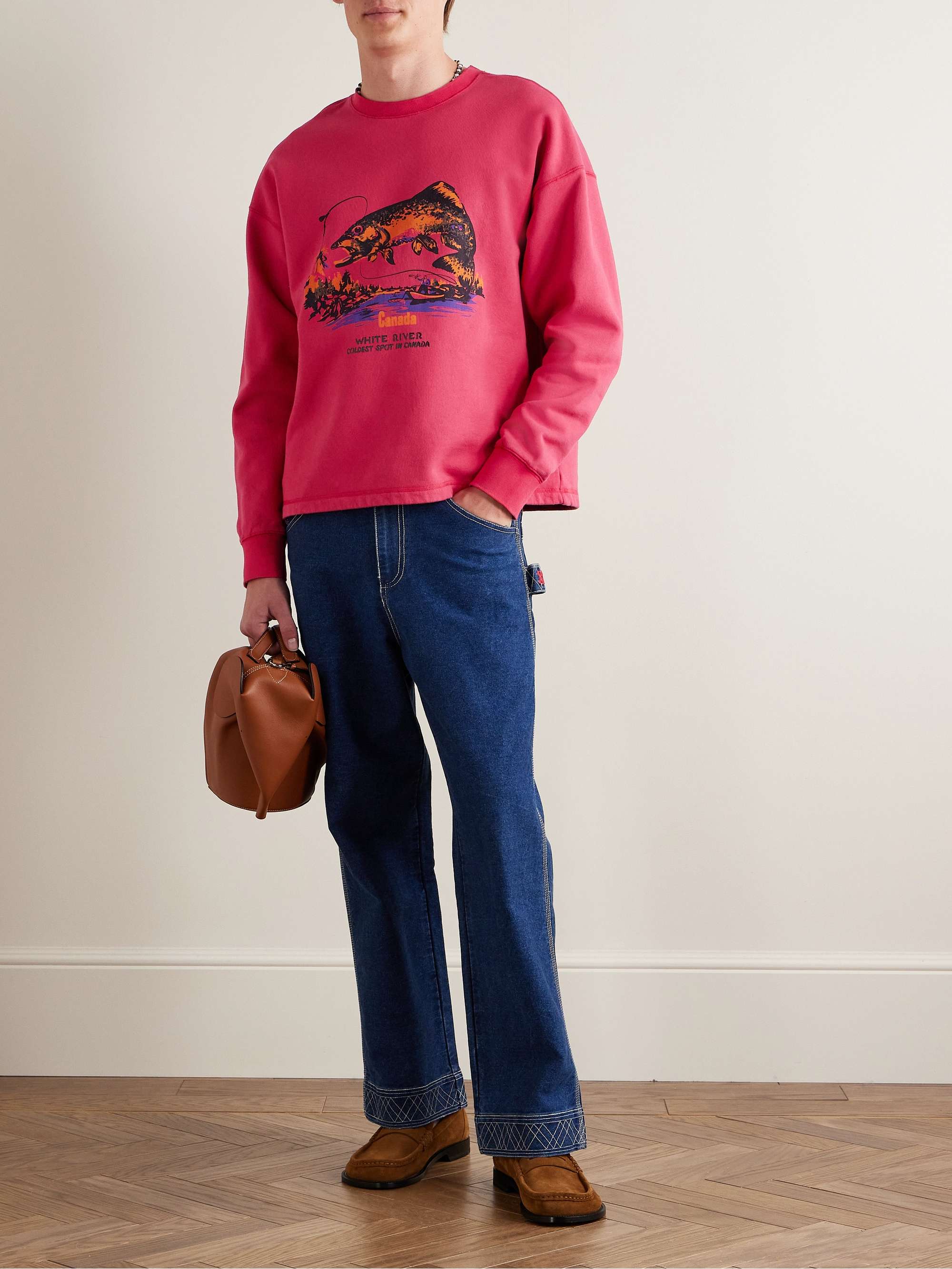 White River Printed Cotton-Jersey Sweatshirt view