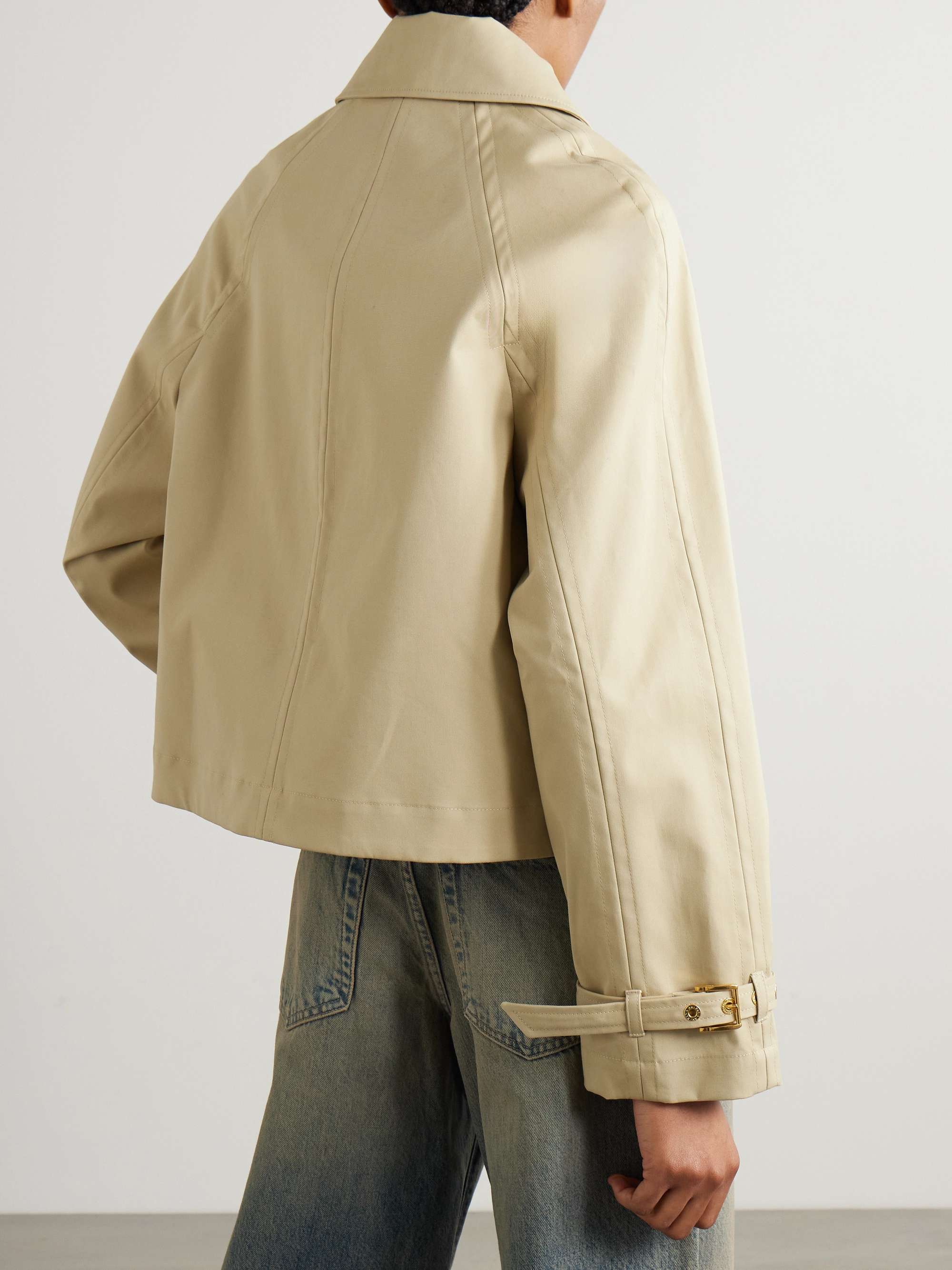 Cropped cotton-canvas jacket view