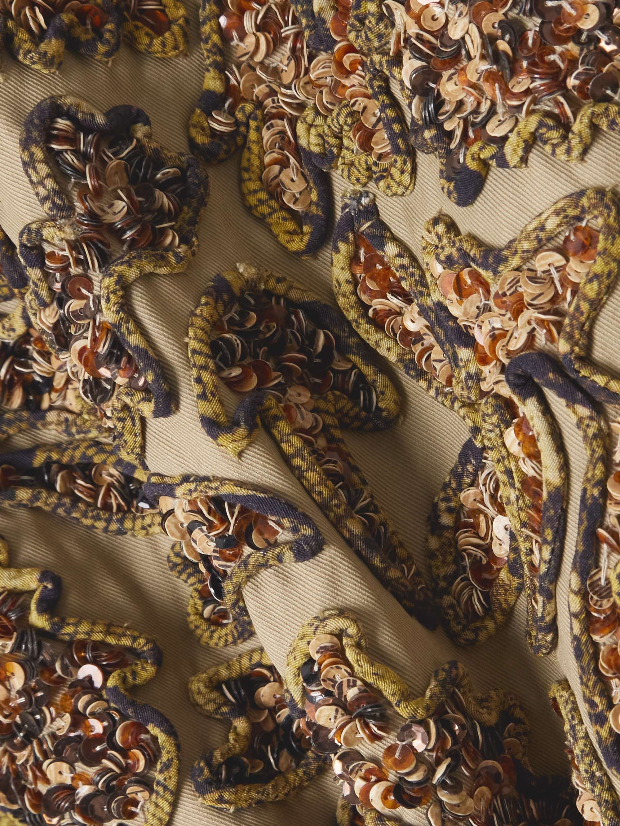 Embellished twill jacket view
