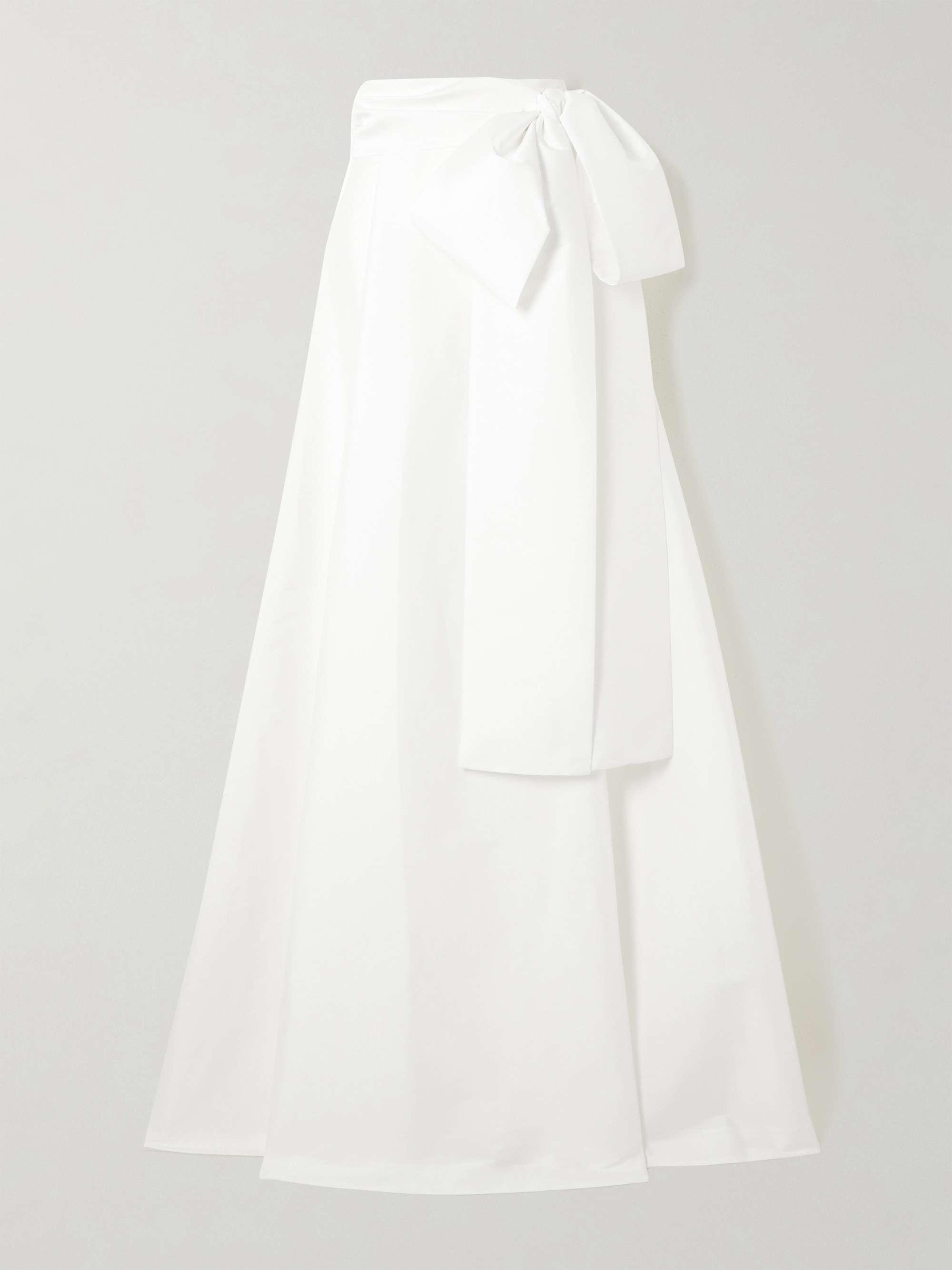 Beatrice bow-detailed taffeta maxi skirt view