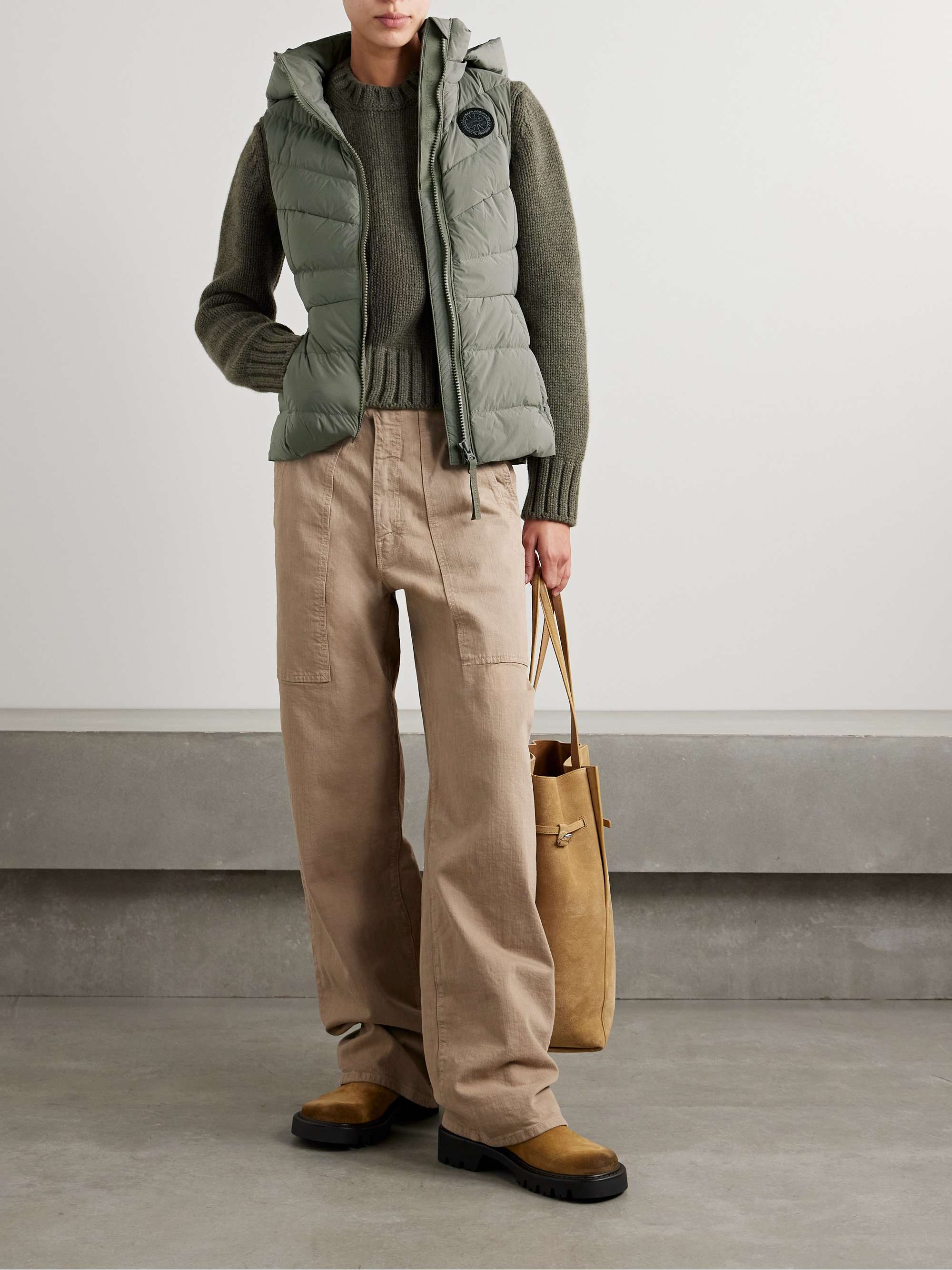 Clair hooded quilted padded shell down vest view