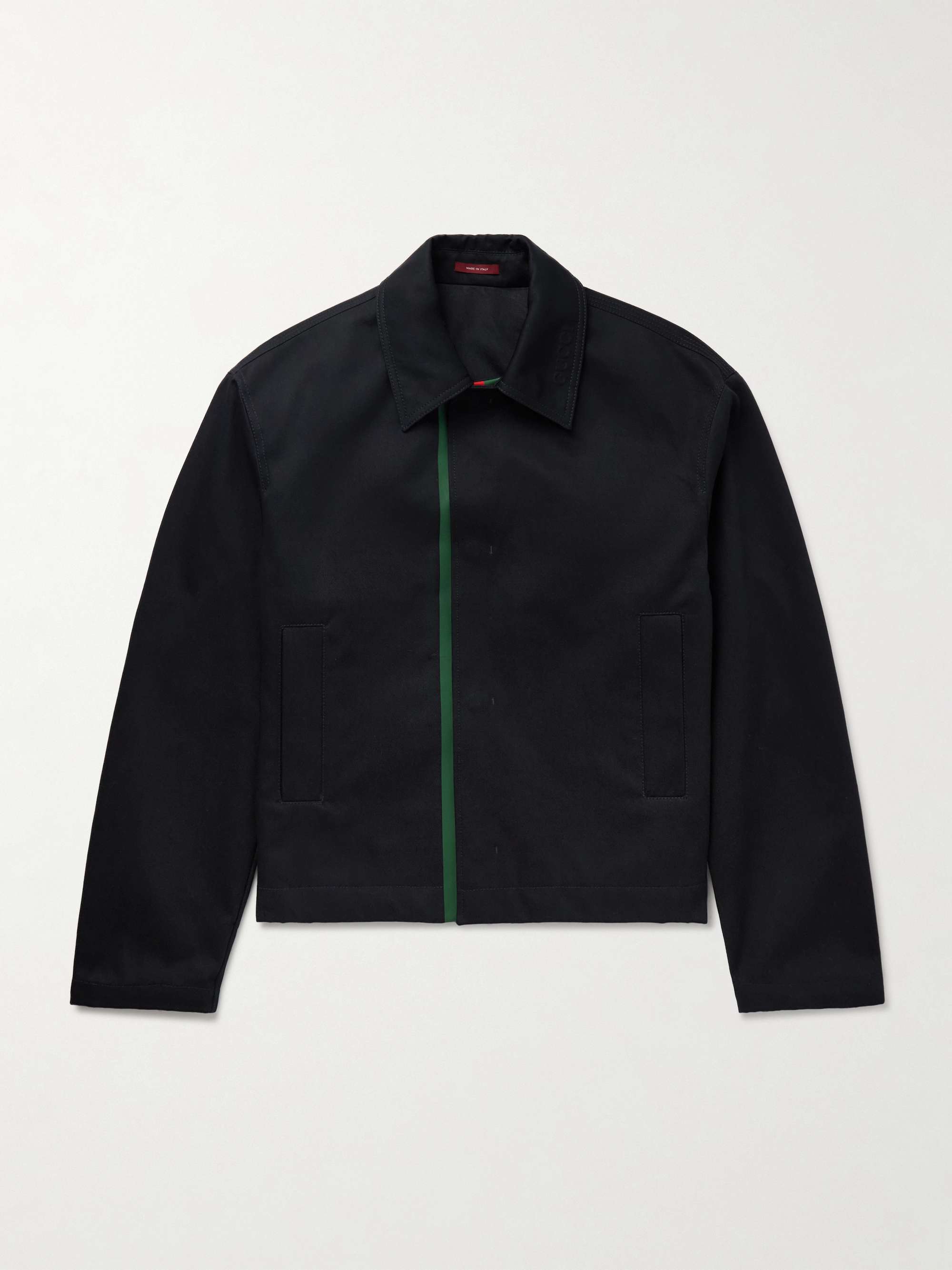 Striped Cotton-Gabardine Jacket view