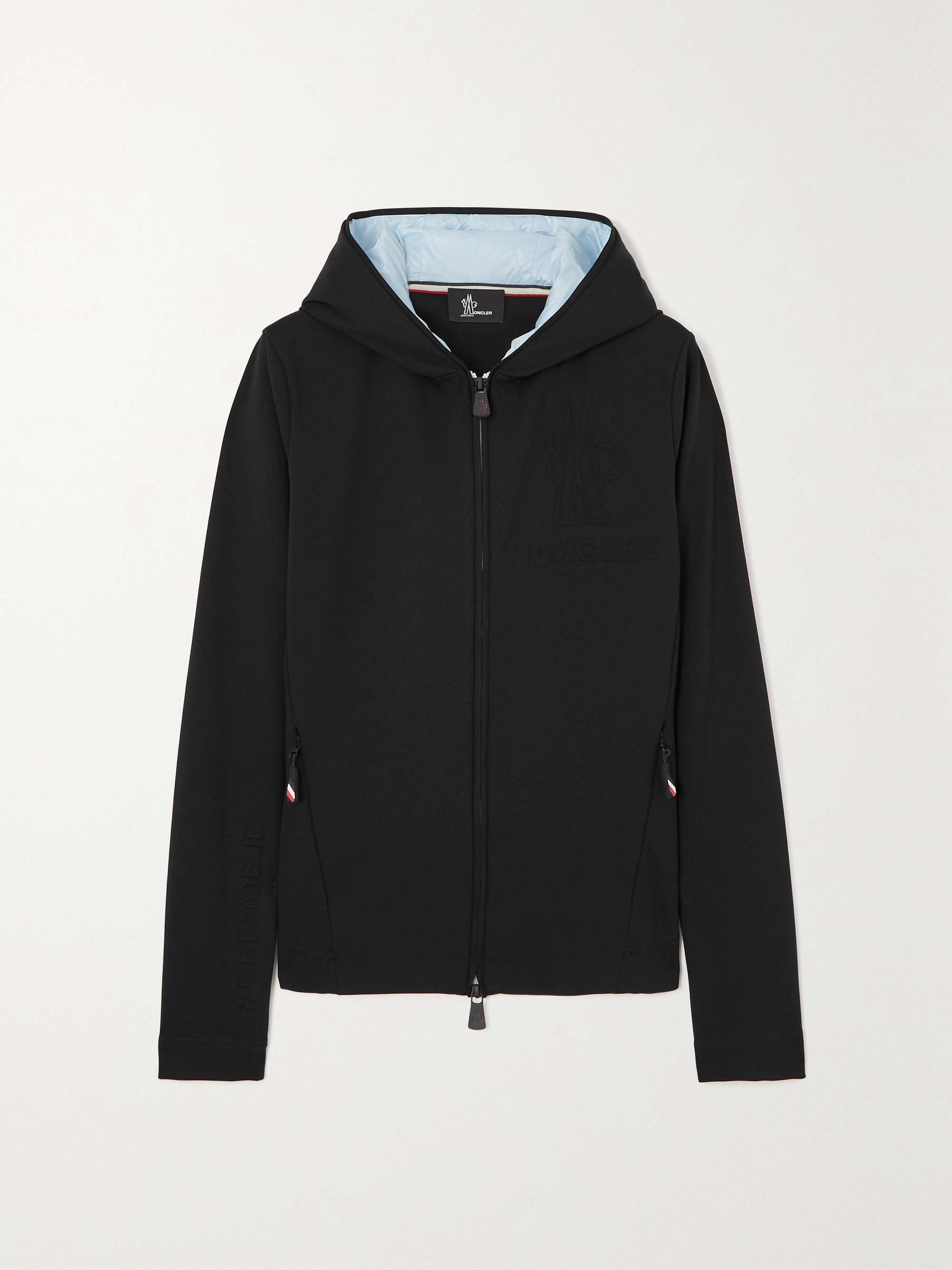 Embossed jersey hoodie view