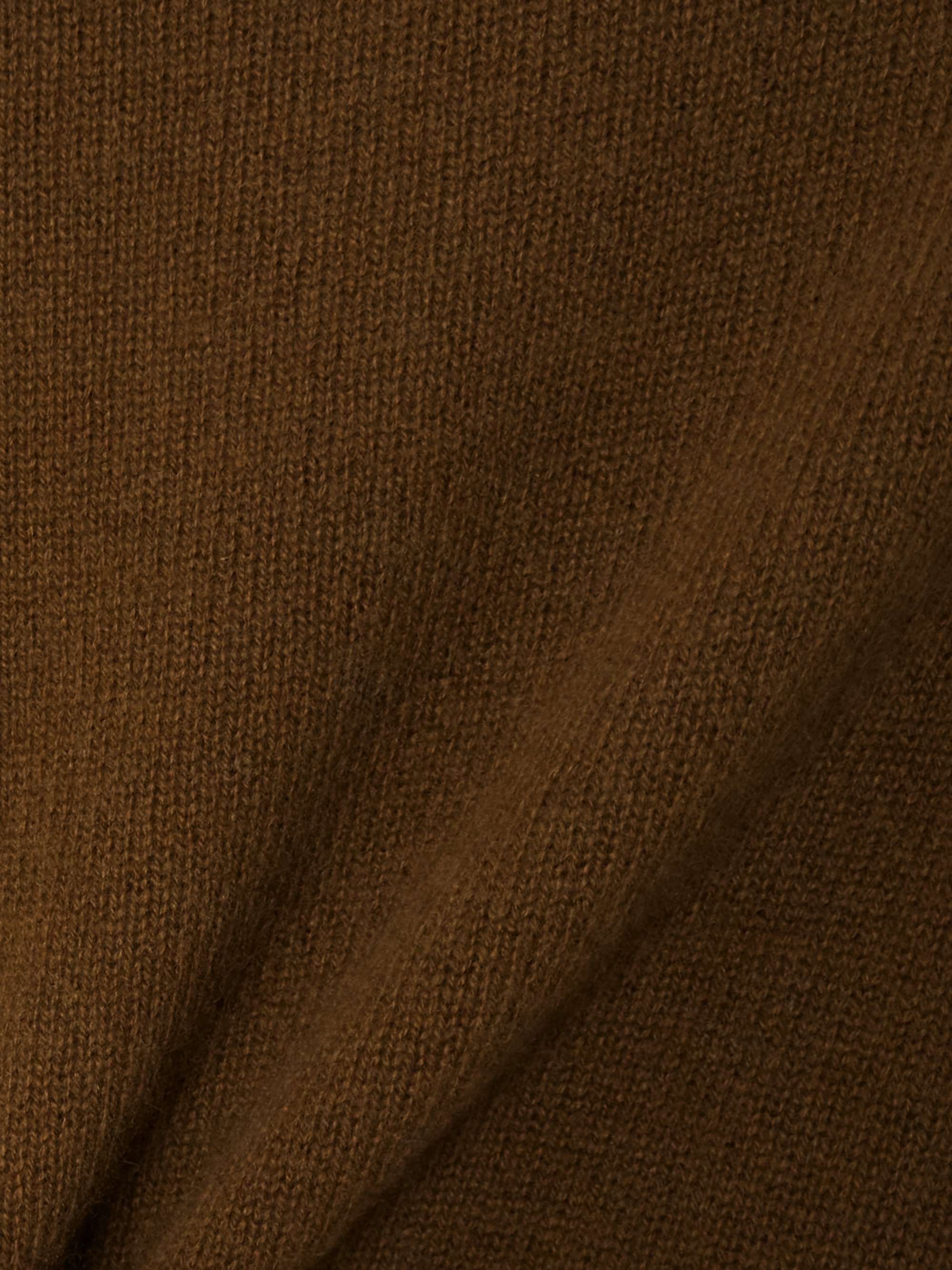 Cropped organic cashmere sweater view