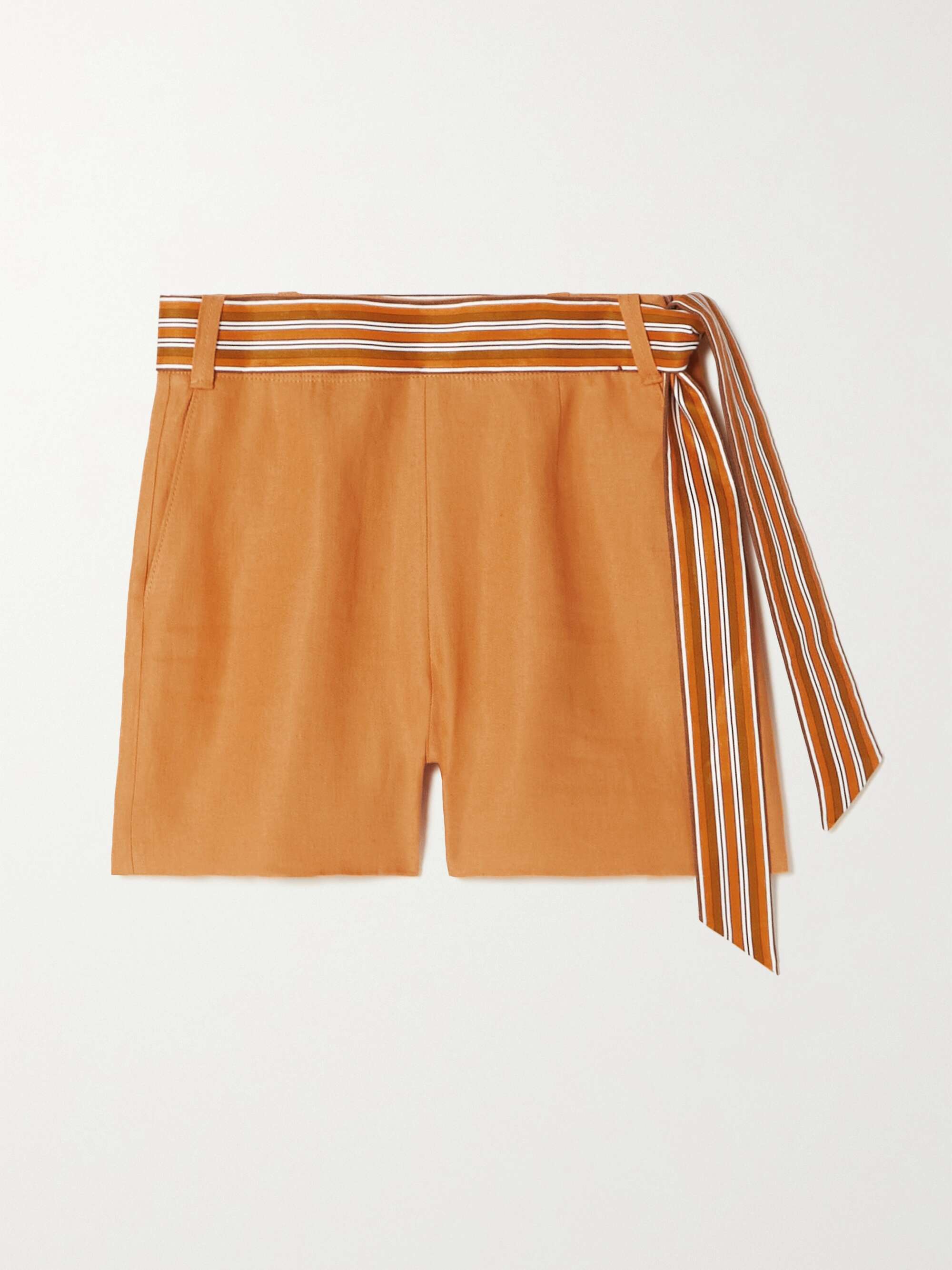 Antigua belted linen shorts view