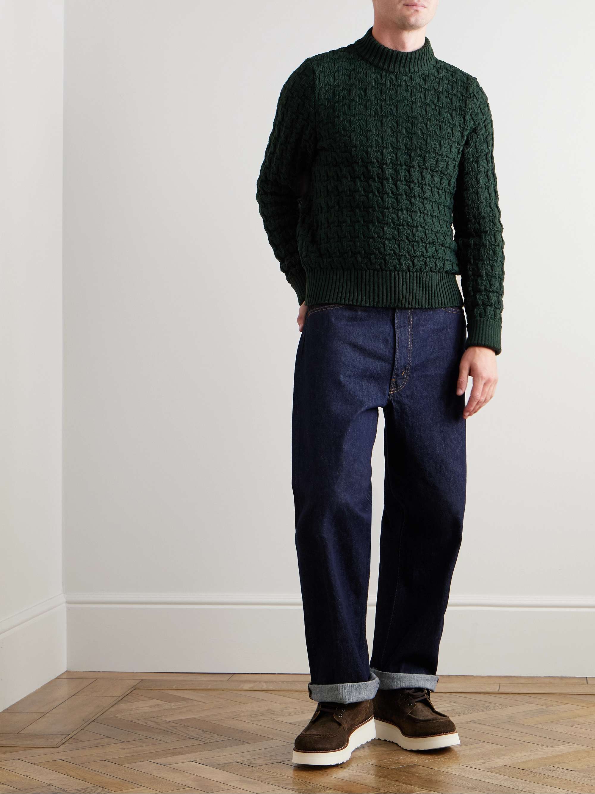 Stark Textured Virgin Wool Sweater view