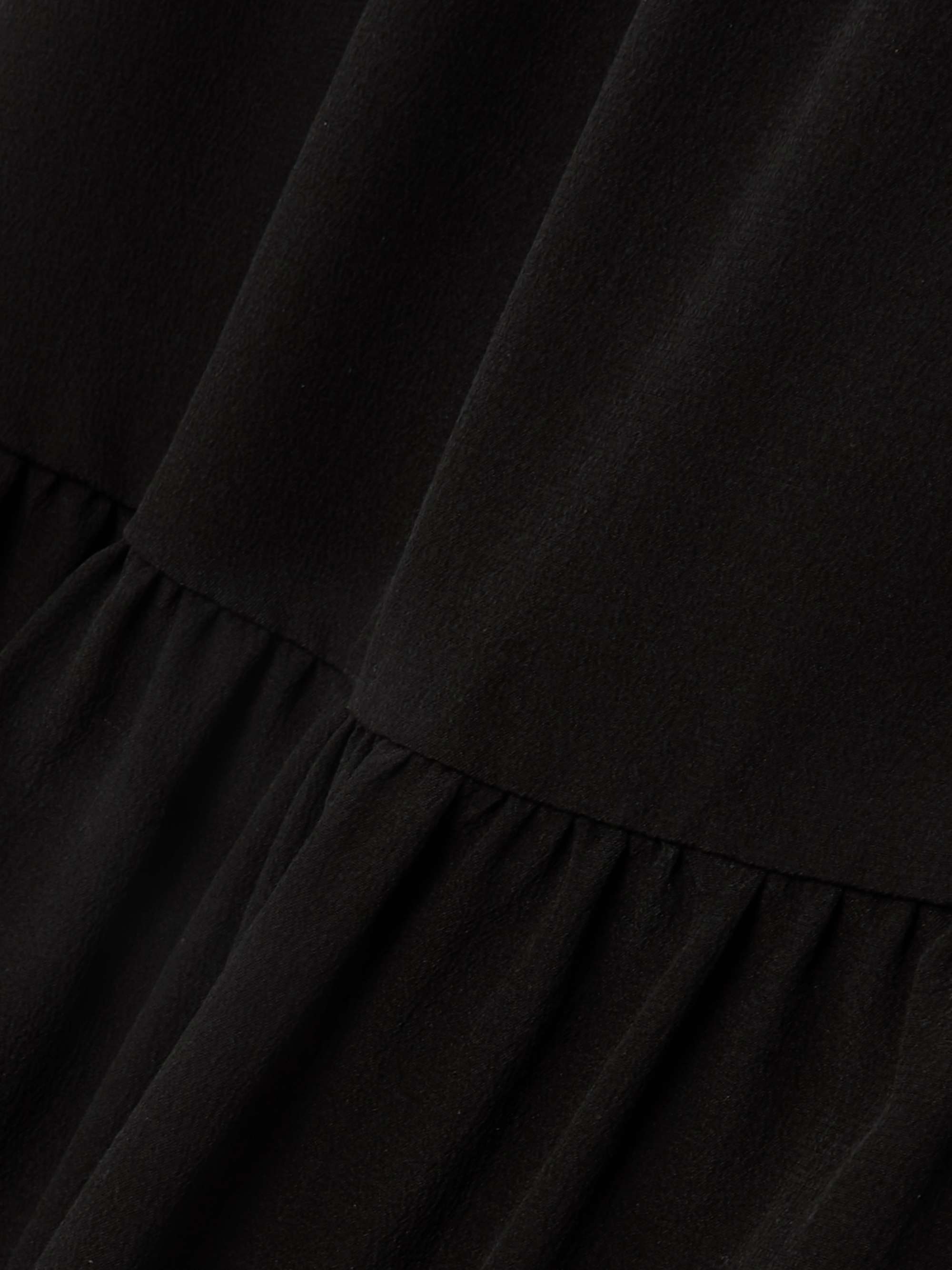Tiered ruffled silk-crepe mini dress view