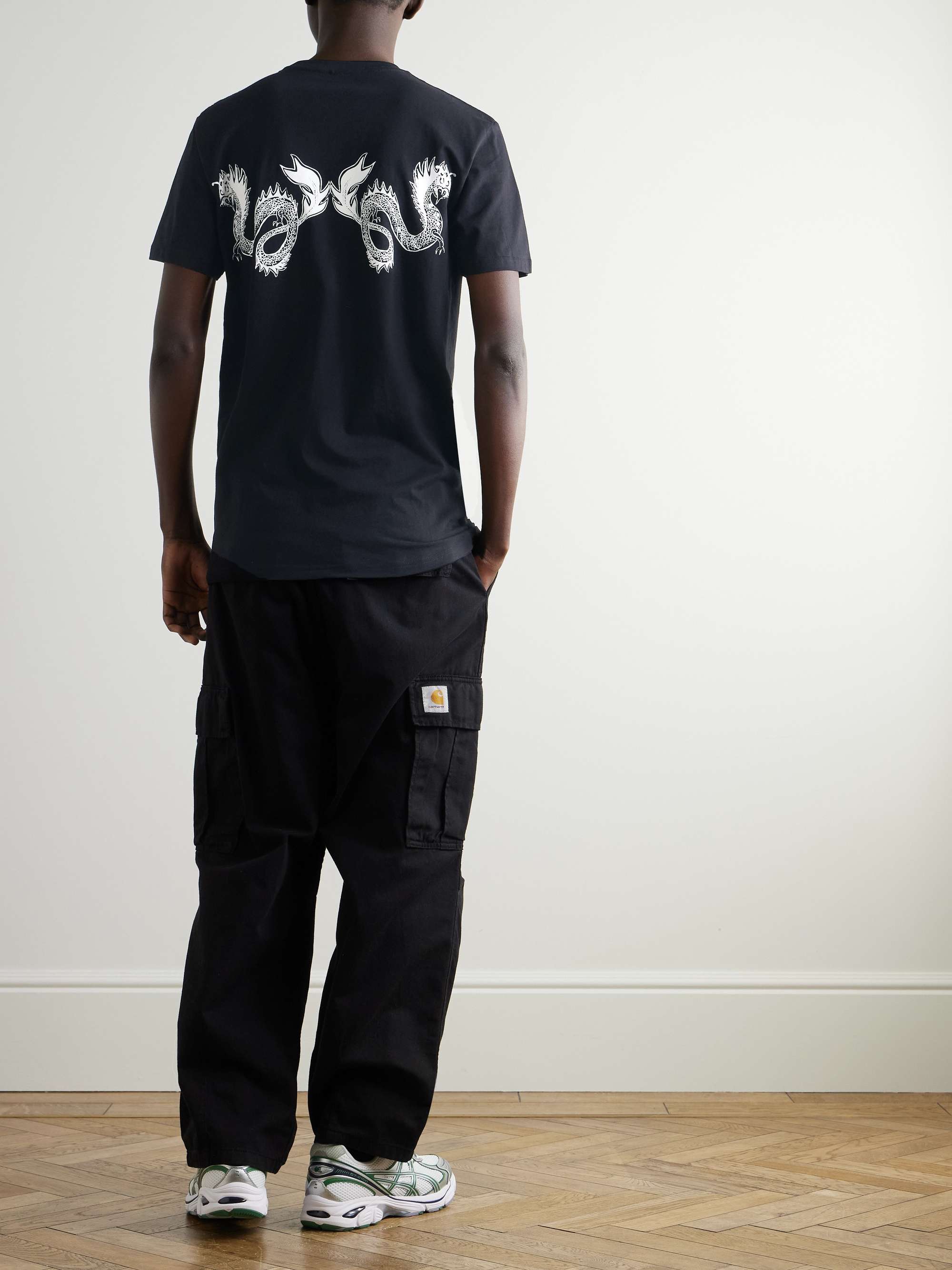 Taniwha Logo-Print Cotton-Jersey T-Shirt view