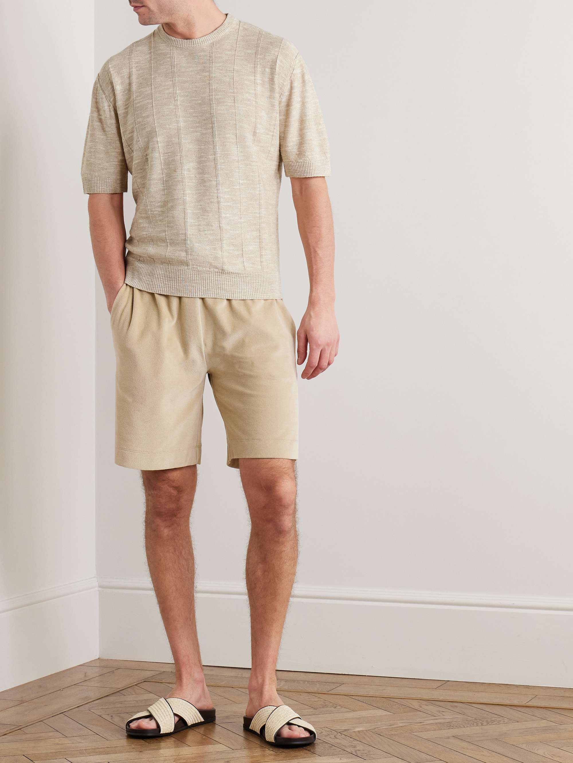 Tori Linen and Silk-Blend T-Shirt view