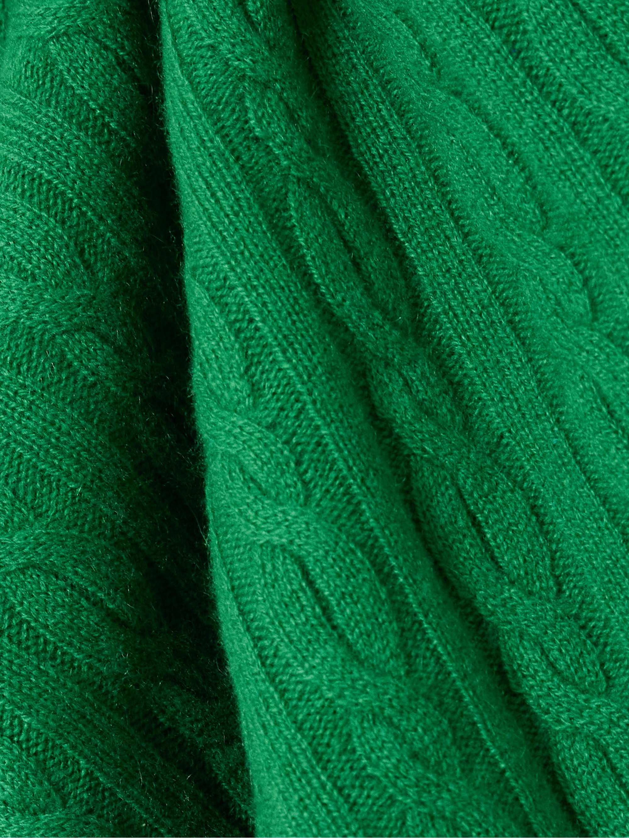 Twin cable-knit cashmere sweater view