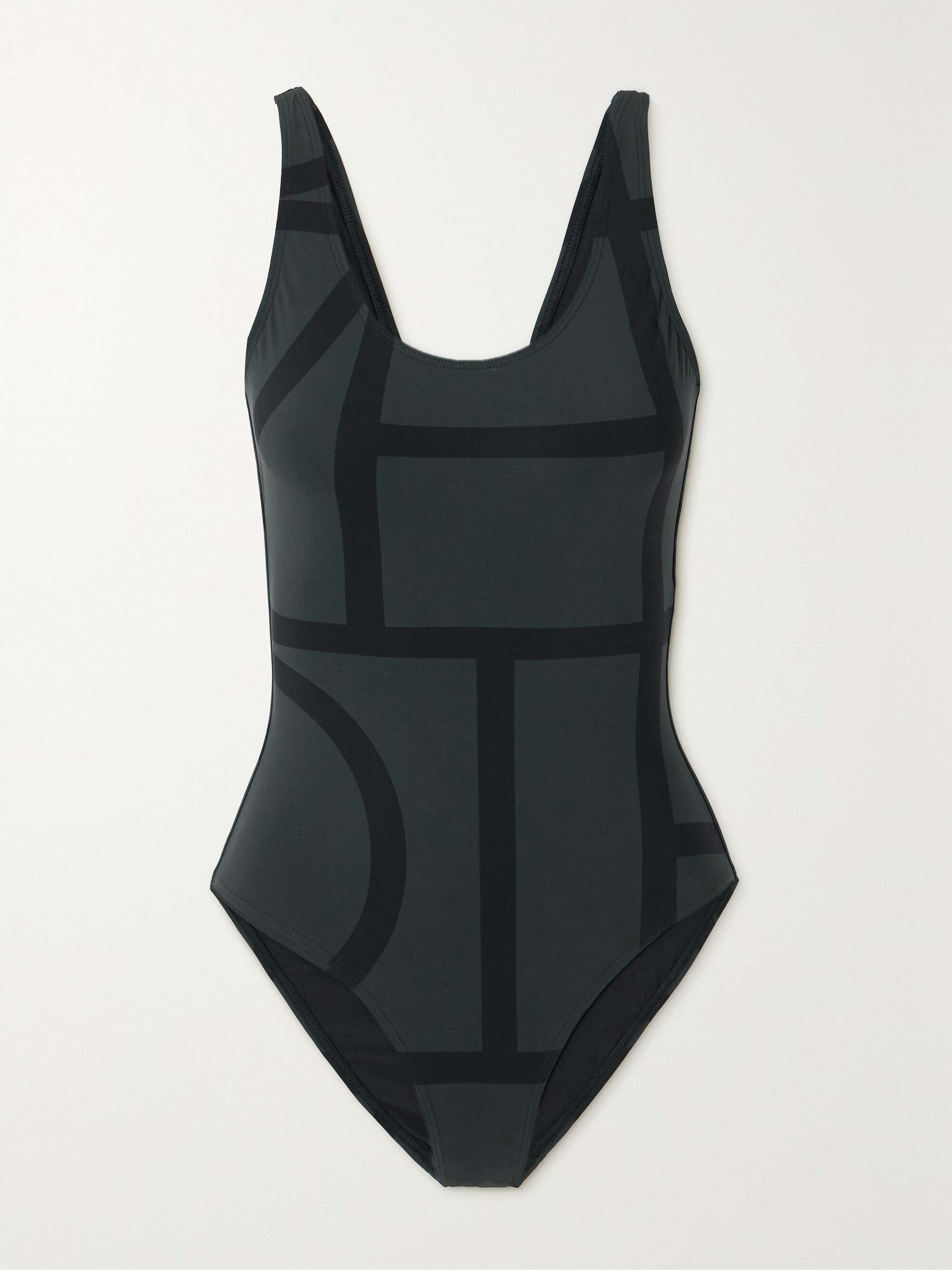 Monogram printed recycled swimsuit view
