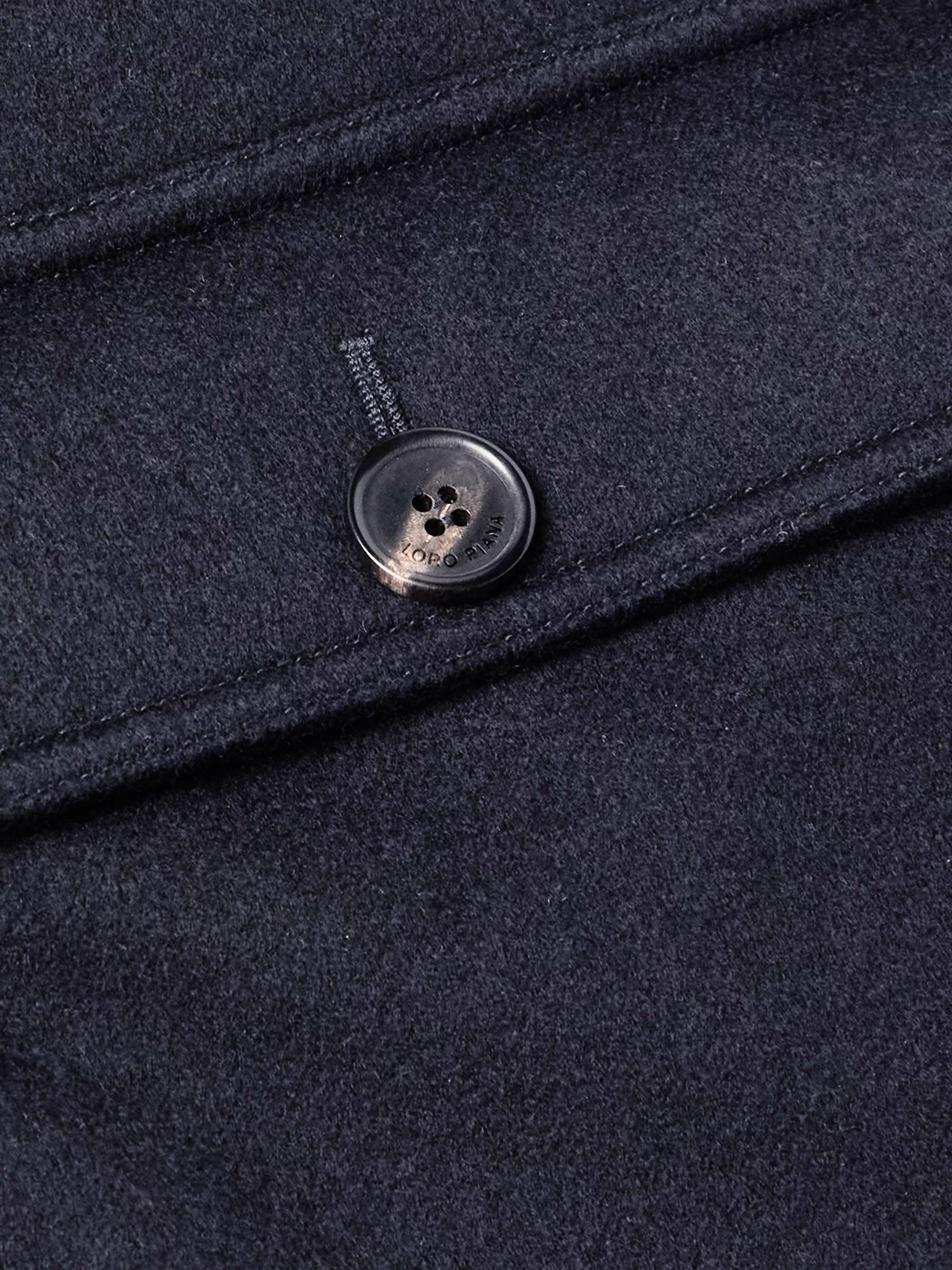 Damiano Shearling-Lined Padded Storm System® Cashmere-Felt Hooded Gilet view