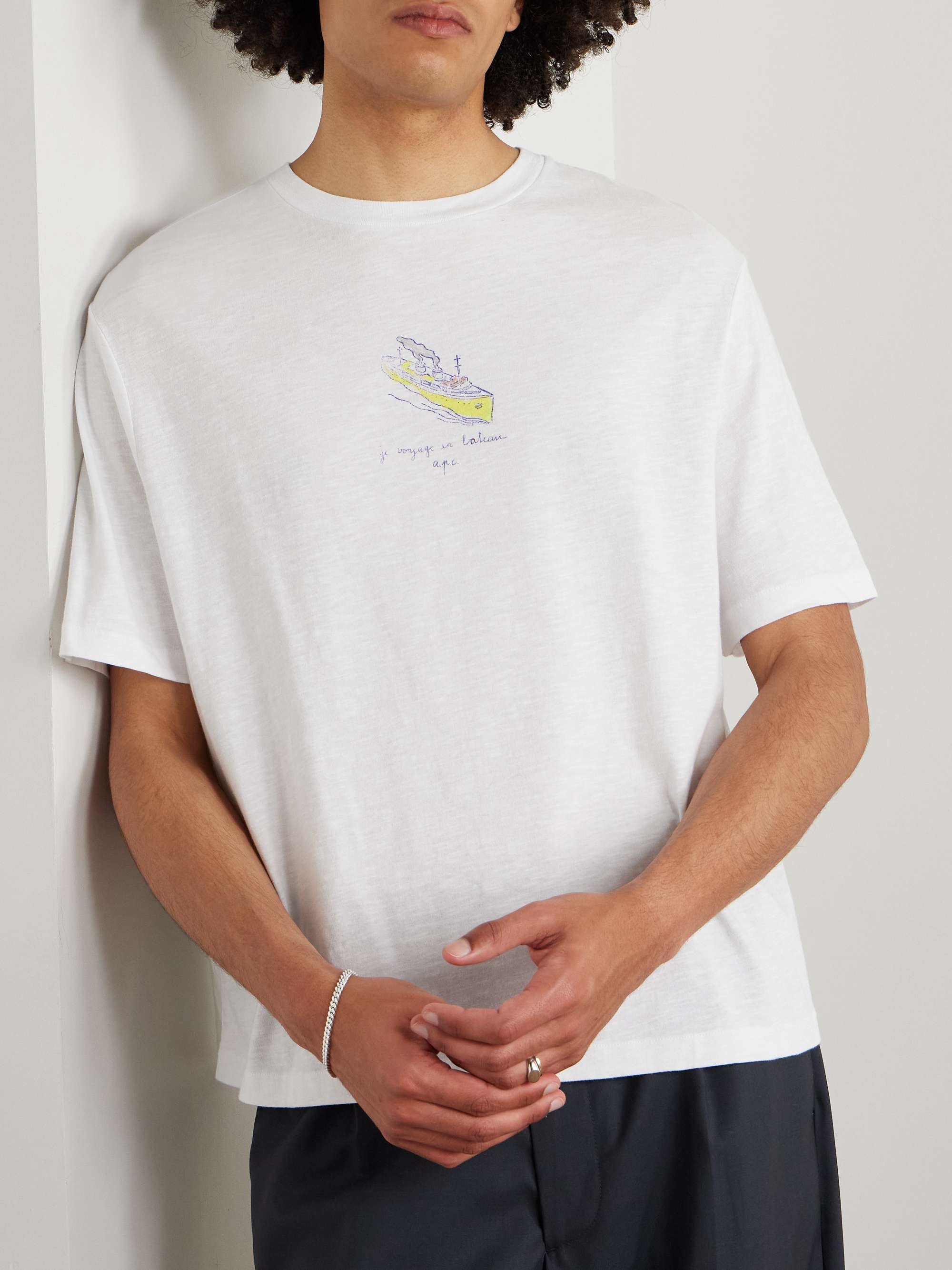 Jack Printed Organic Cotton-Jersey T-Shirt view