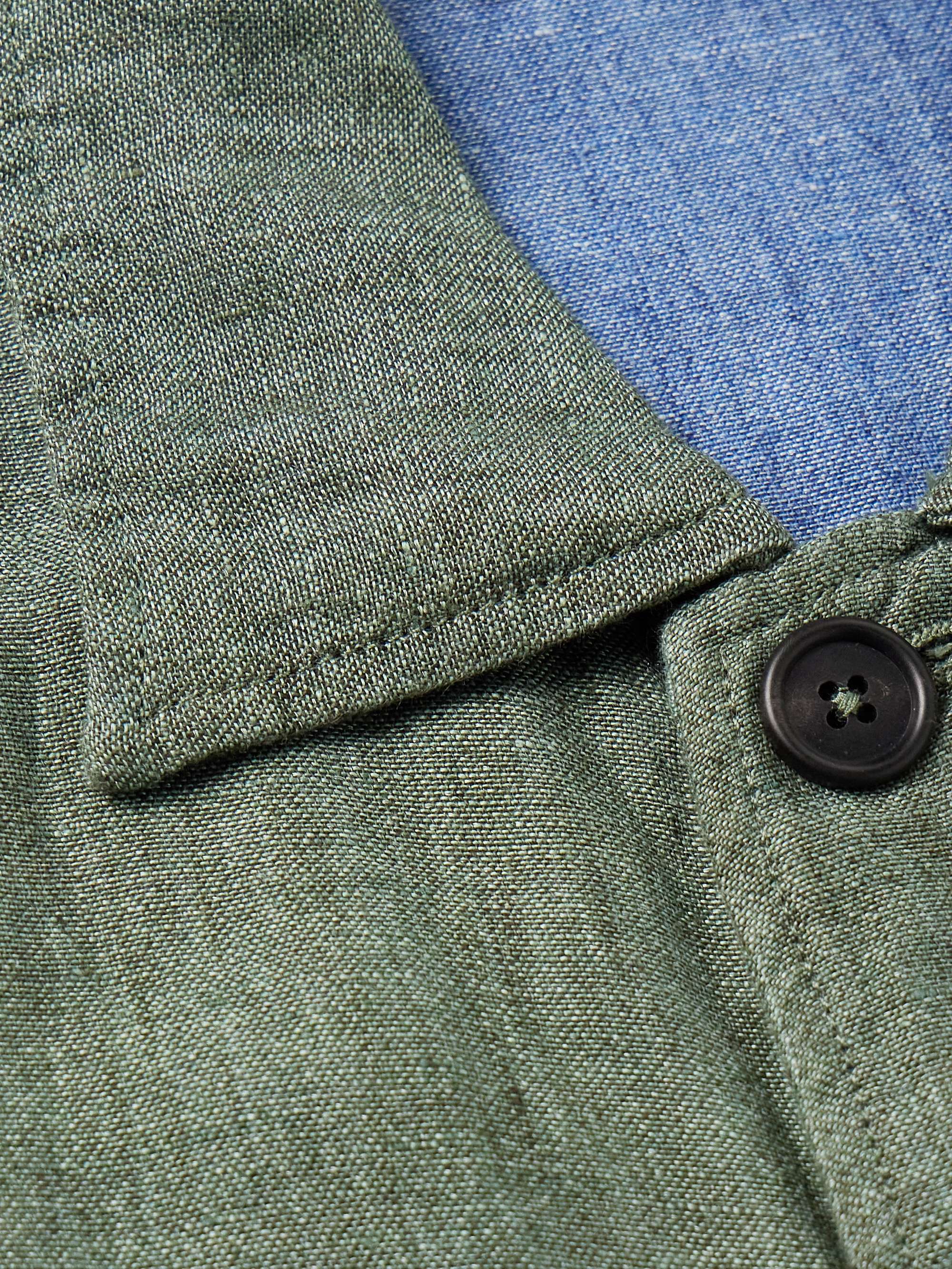 Linen and Silk-Blend Chore Jacket view