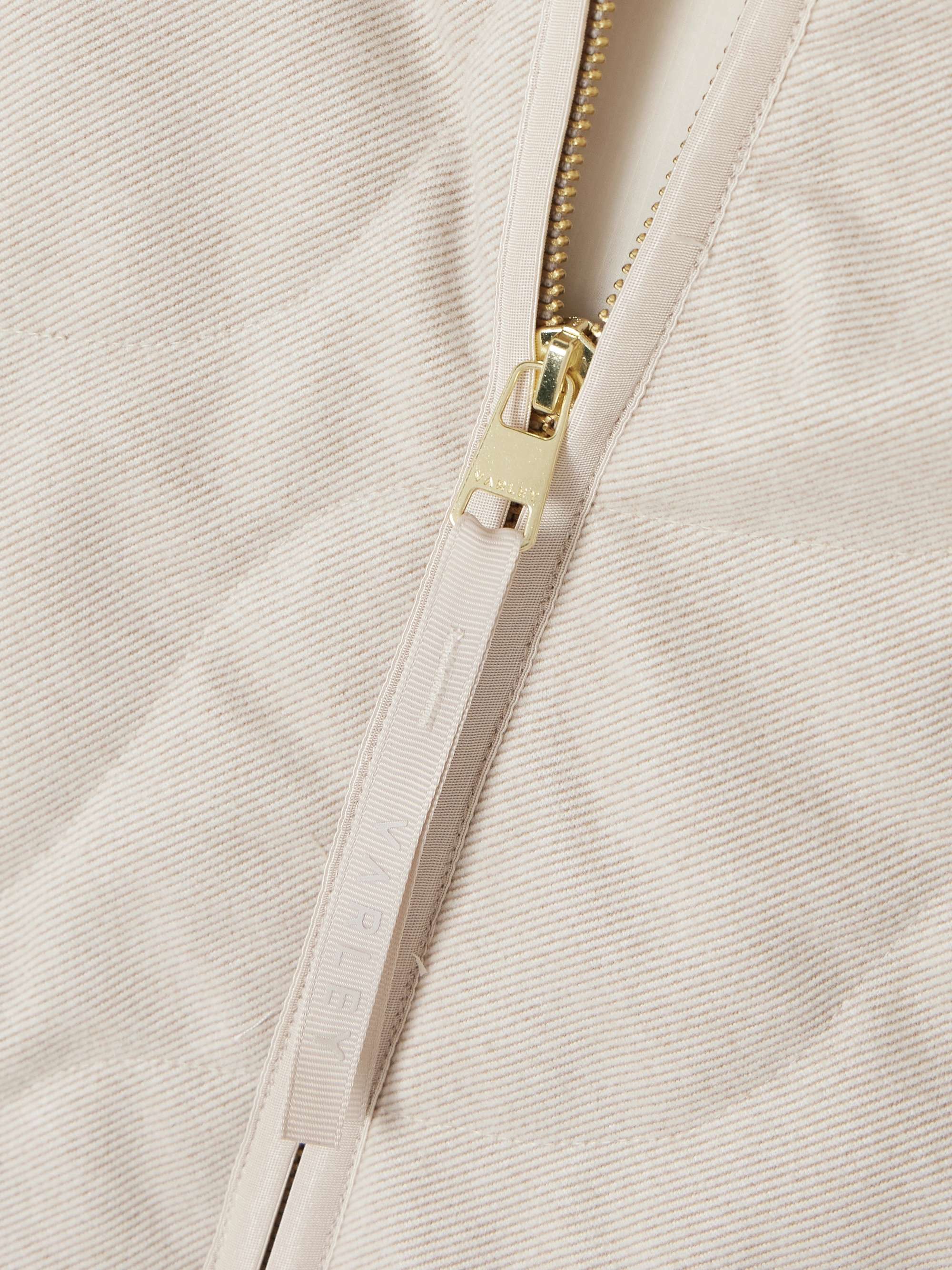 Quilted twill jacket view
