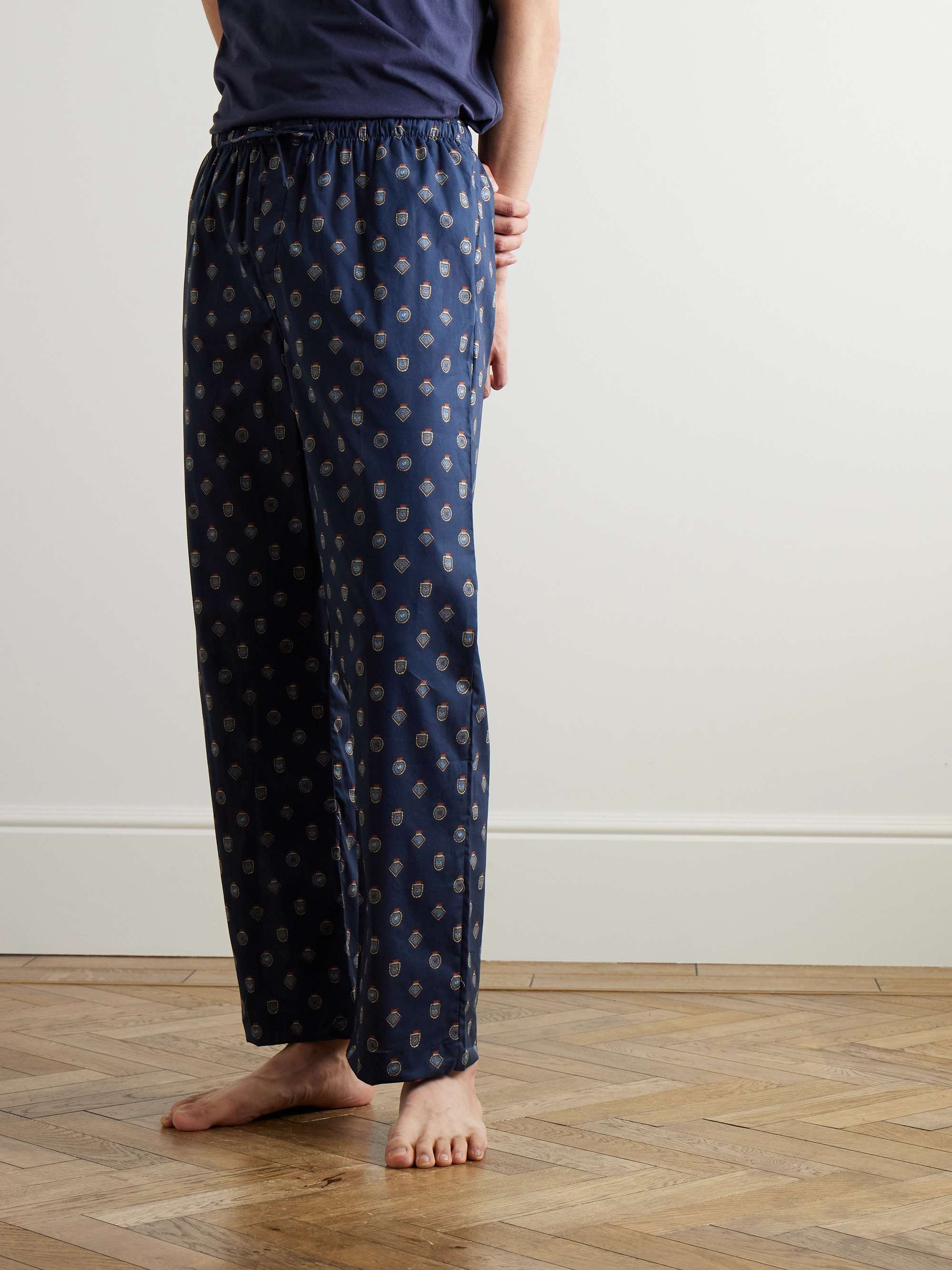 Ledbury Printed Cotton-Batiste Pyjama Trousers view