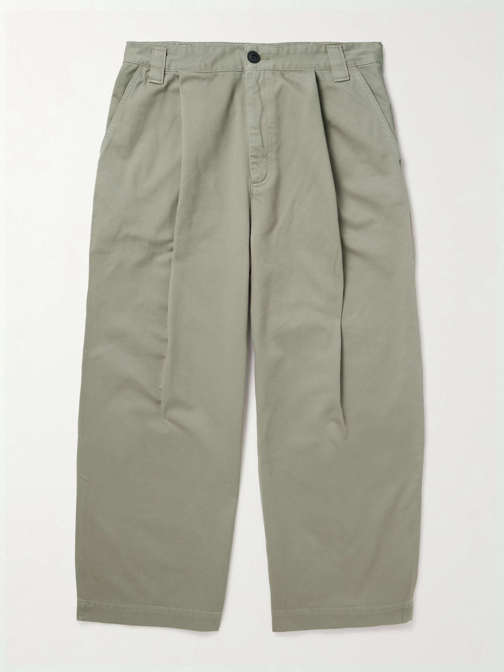 Gaius Tapered Pleated Regenerative Cotton-Twill Chinos view