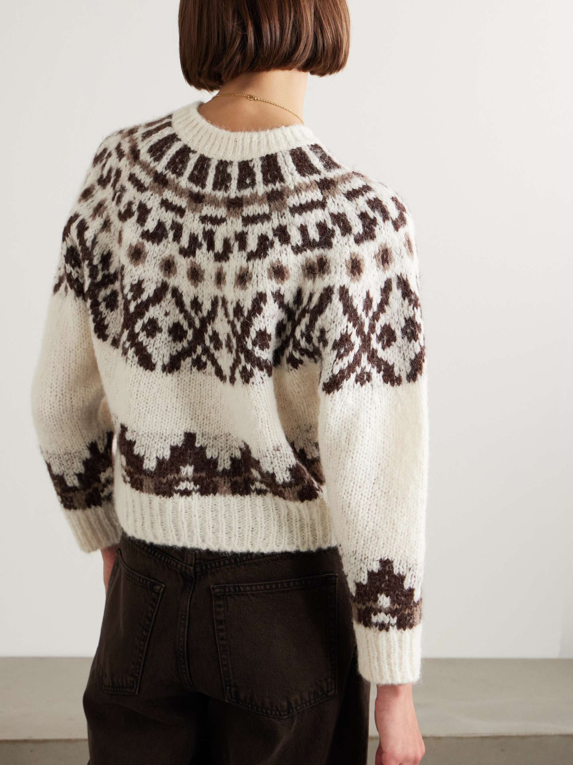 Fair Isle alpaca-blend sweater view