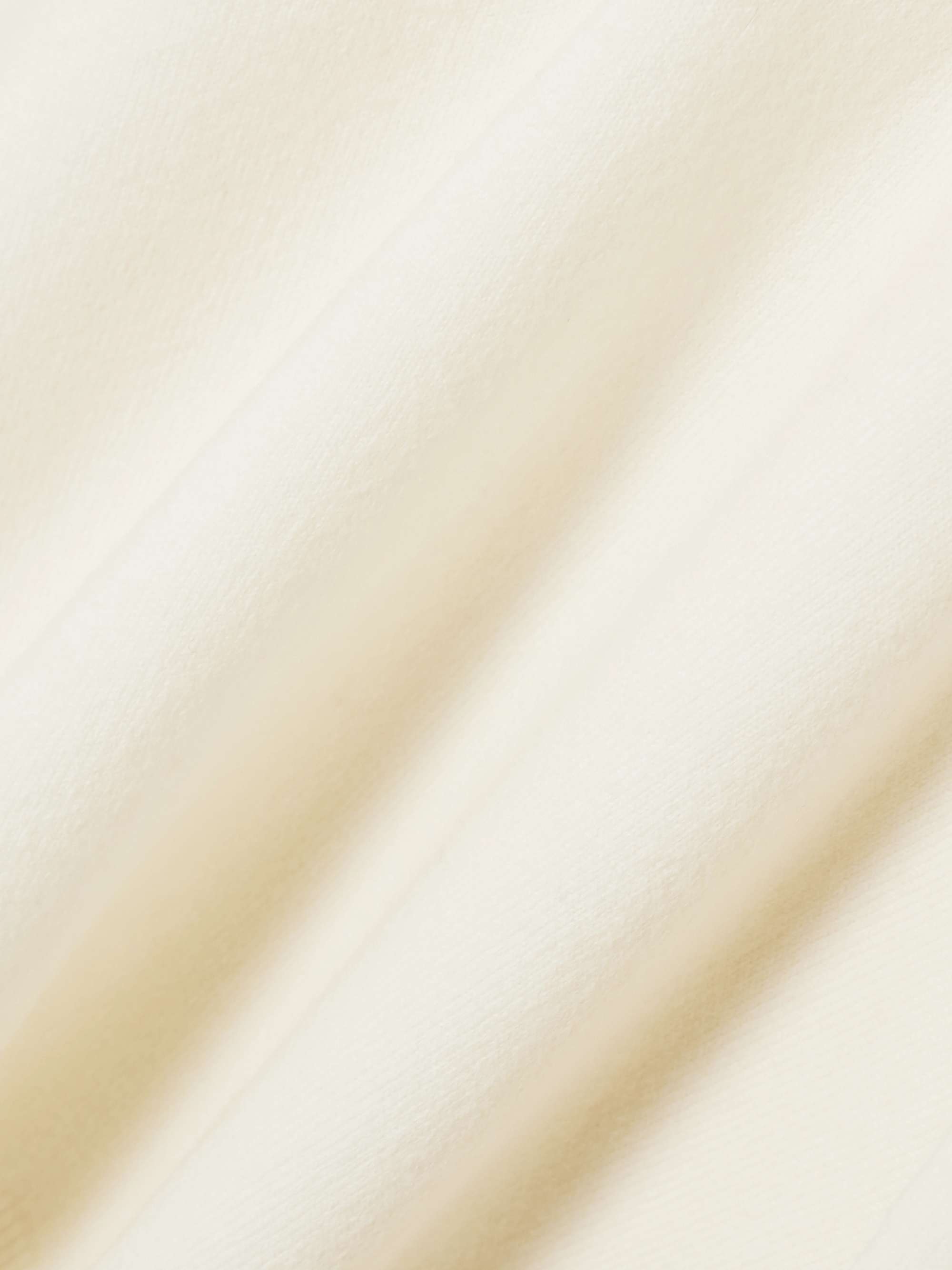 Merino wool and cashmere-blend polo sweater view