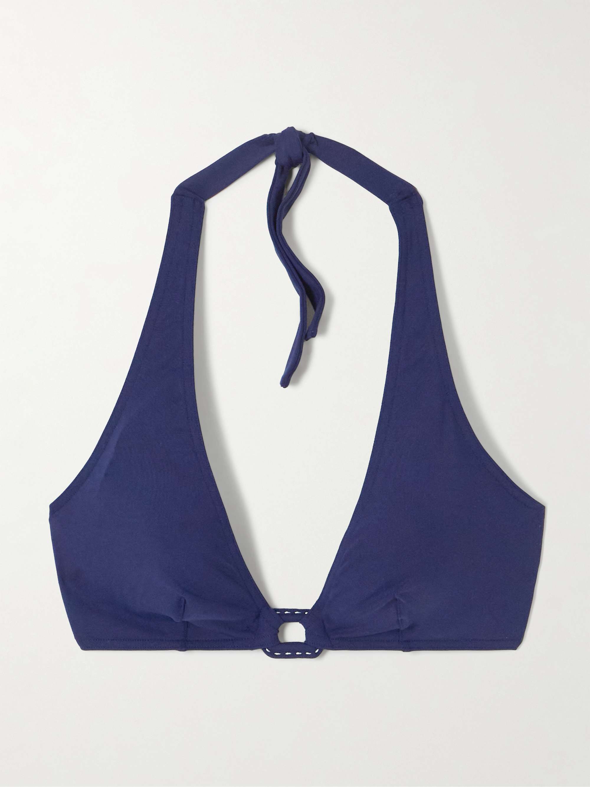 Ancre Navire buckled triangle halterneck bikini top view