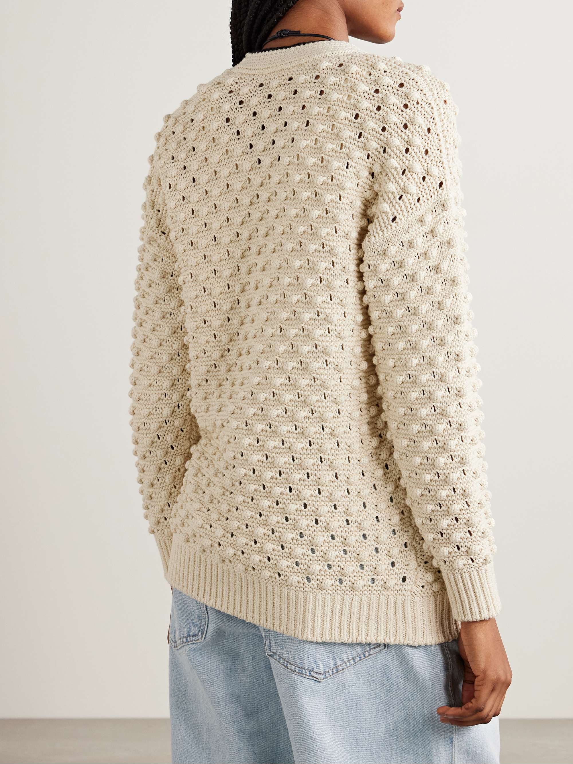 The Bauble textured-knit cotton cardigan view