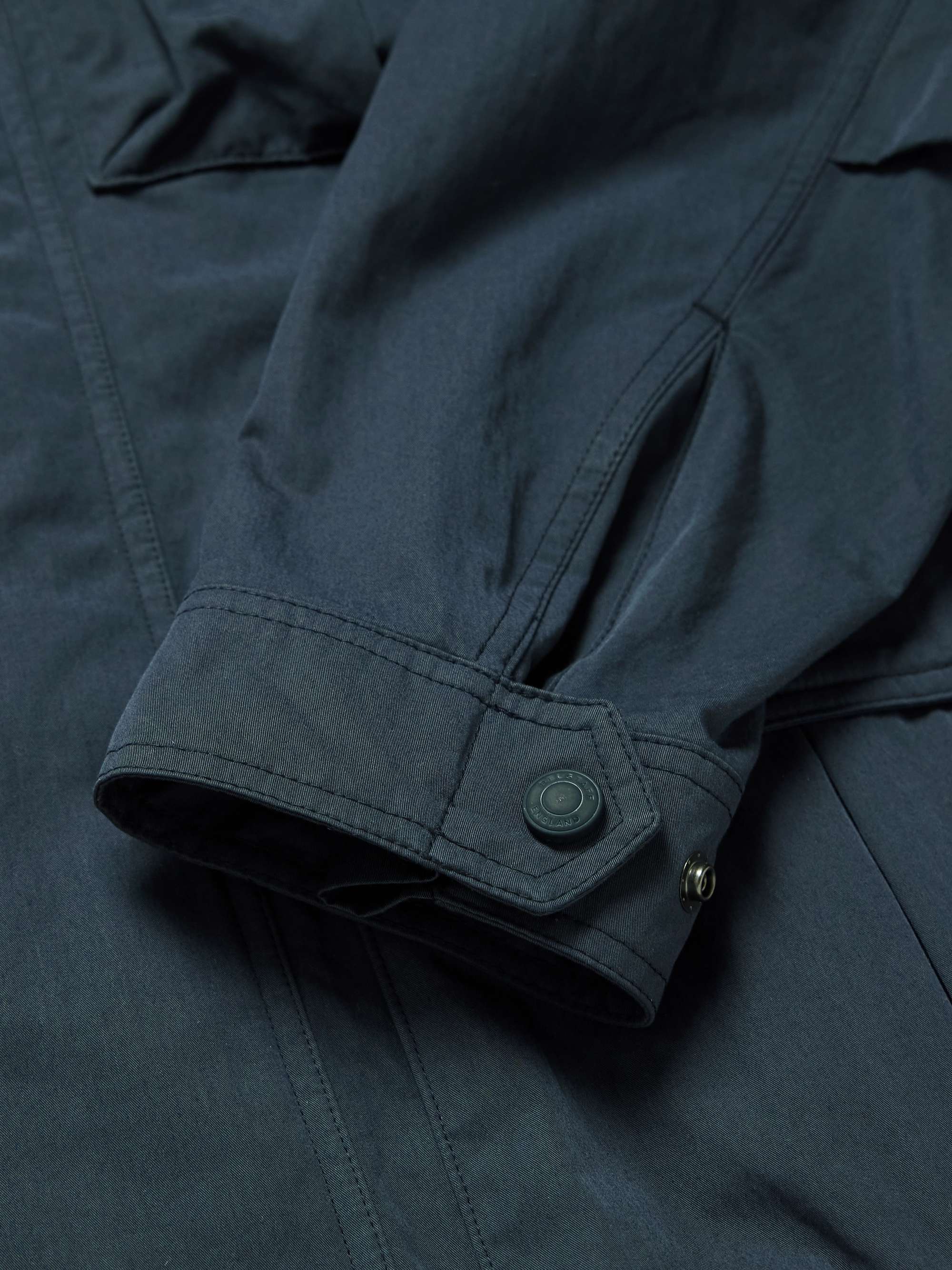 Drome Cotton-Blend Gabardine Hooded Jacket view