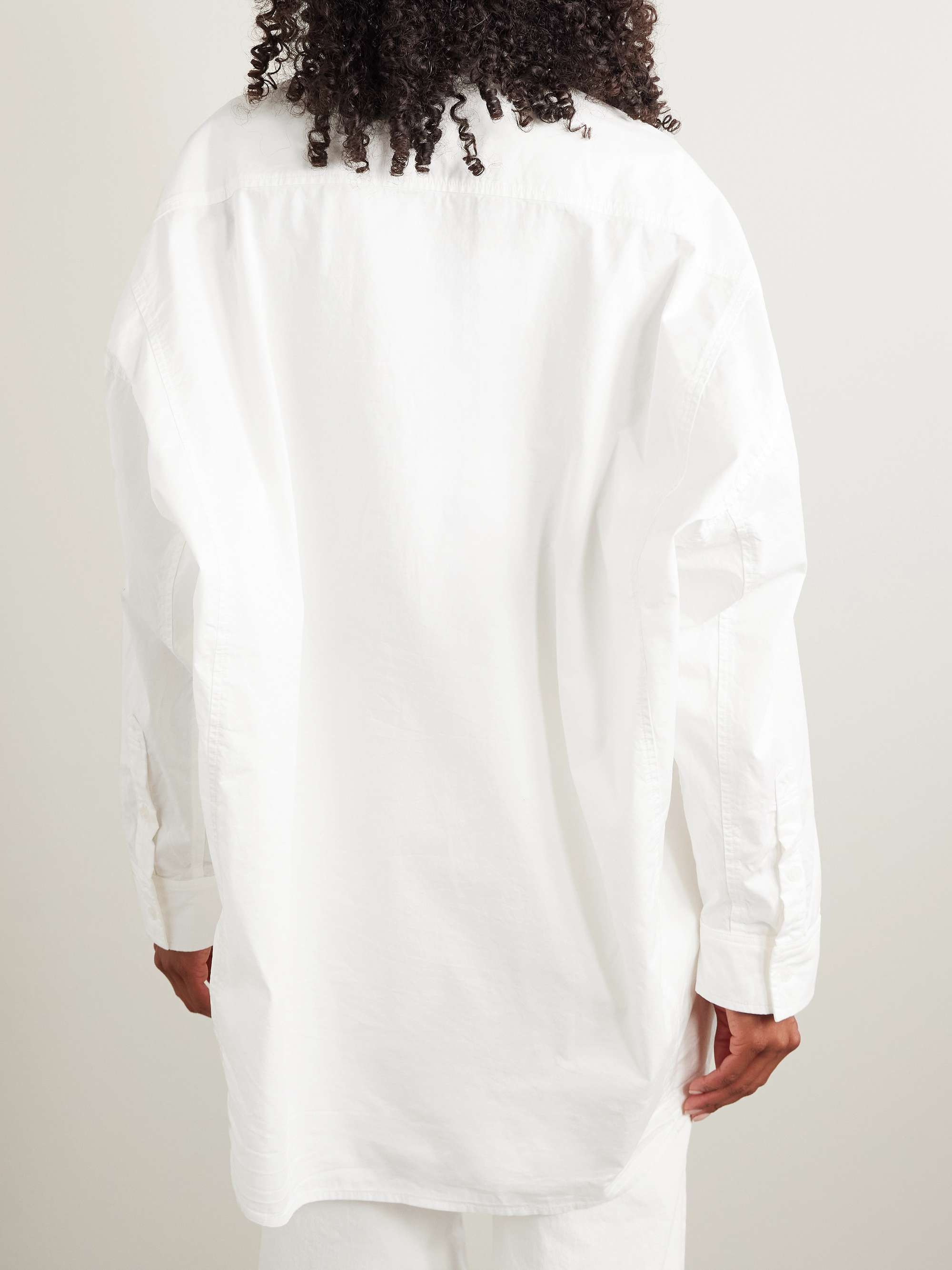 Cocoon cotton-poplin shirt view