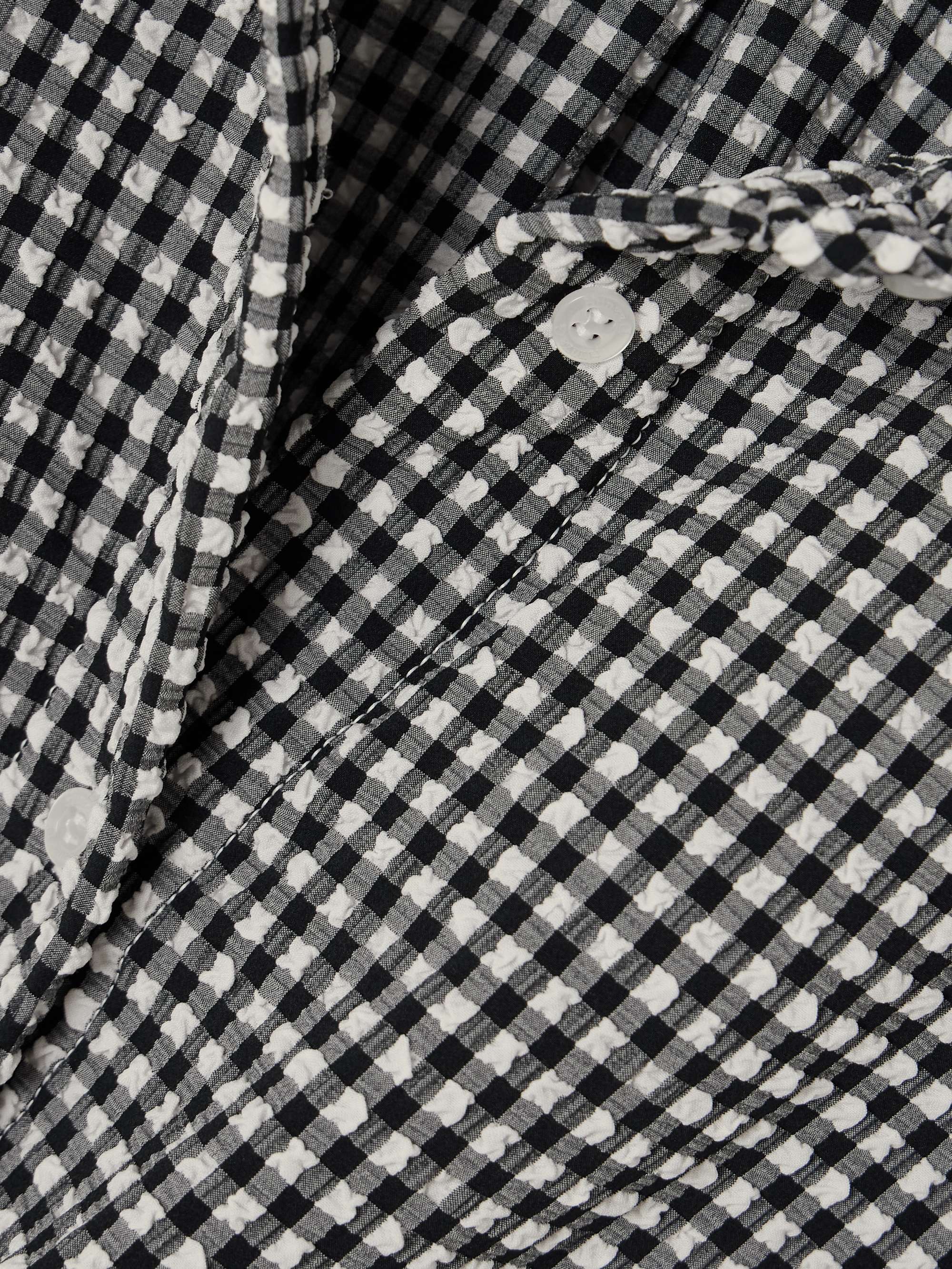 Gingham seersucker shirt view