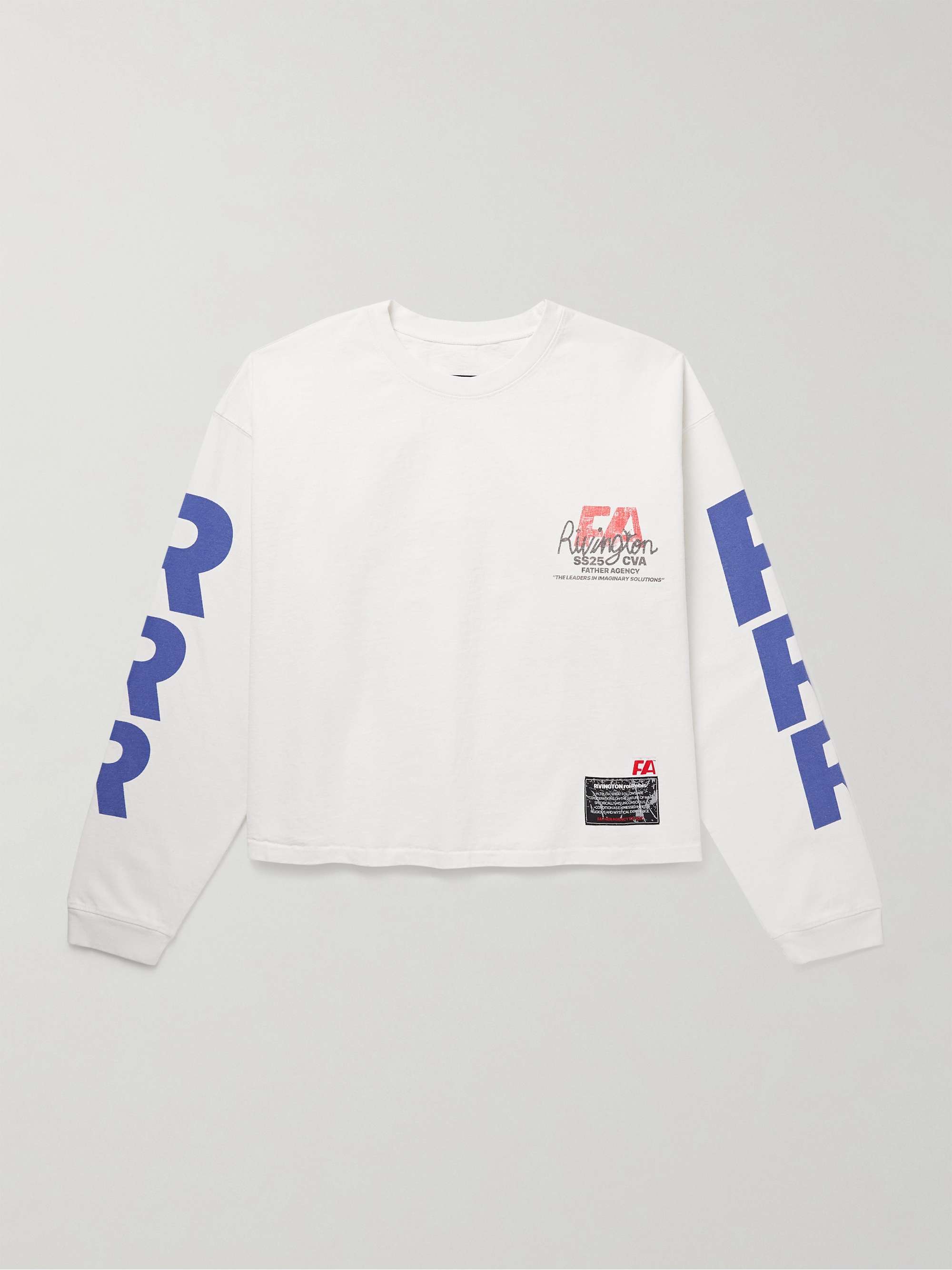 FA.CO Cropped Logo-Print Cotton-Jersey T-Shirt view