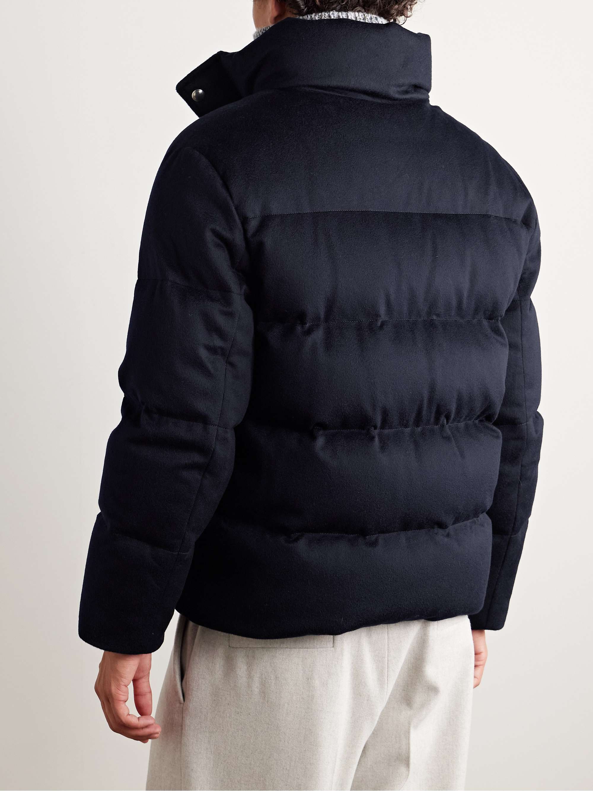 Giulio Quilted Storm System® Cashmere Down Jacket view