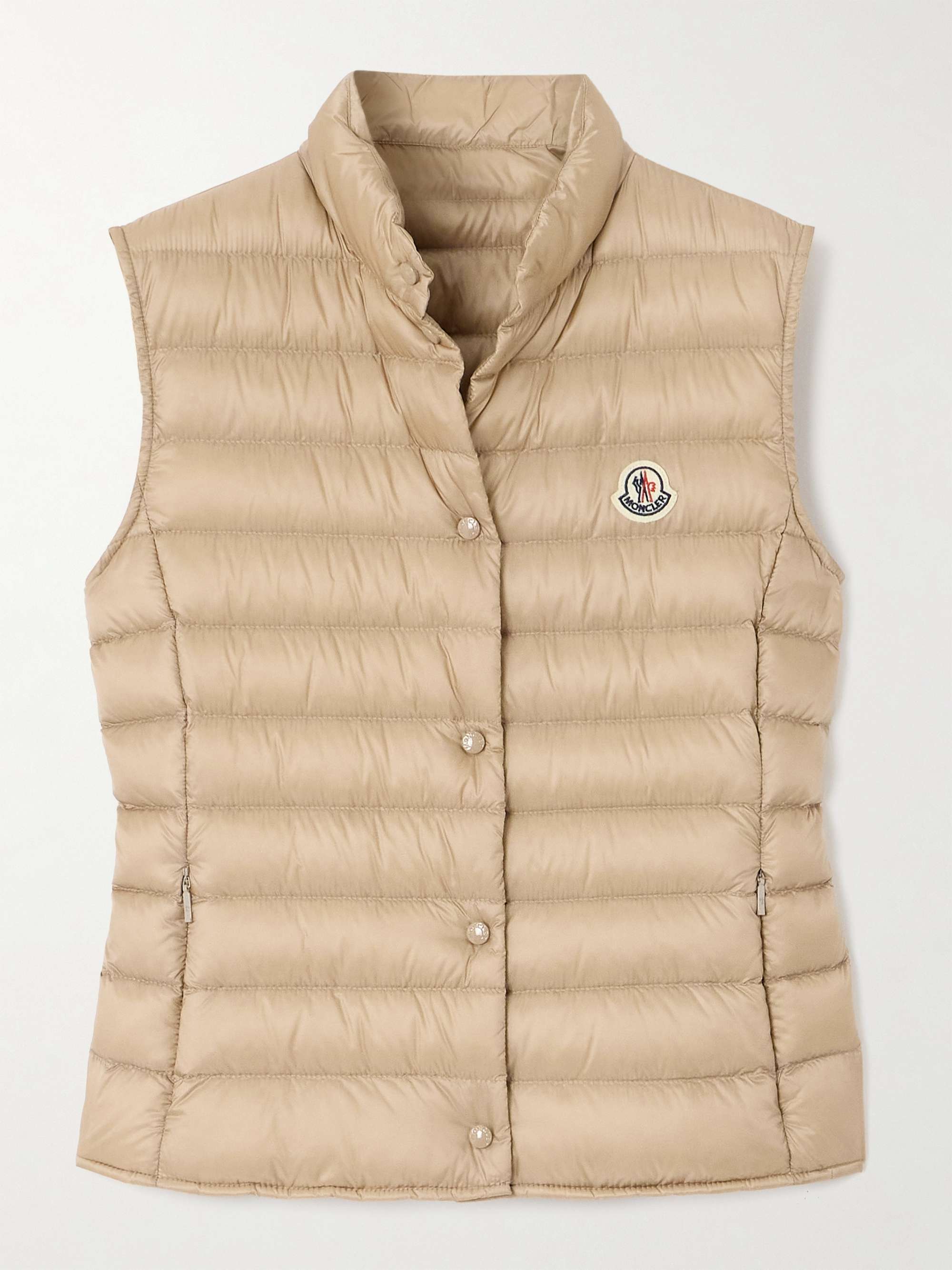 Liane quilted appliquéd shell down vest view