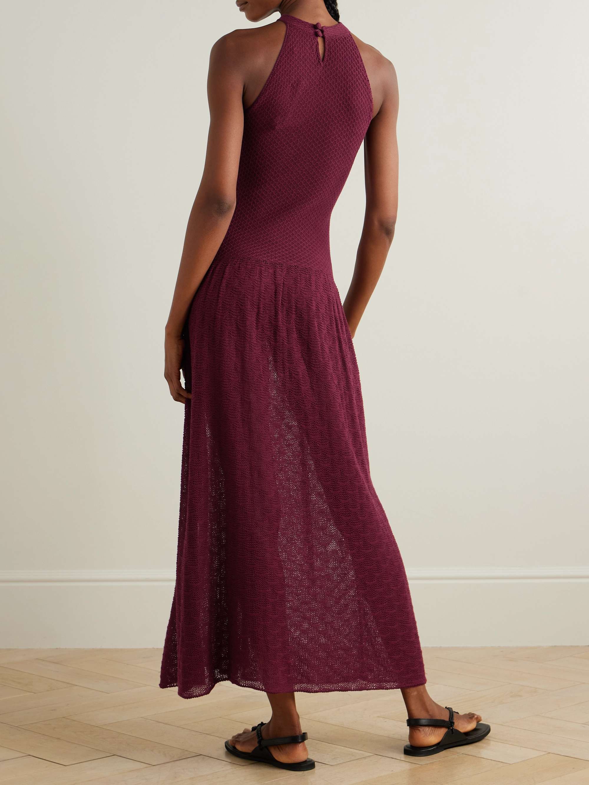 Cayo open-knit cotton maxi dress view