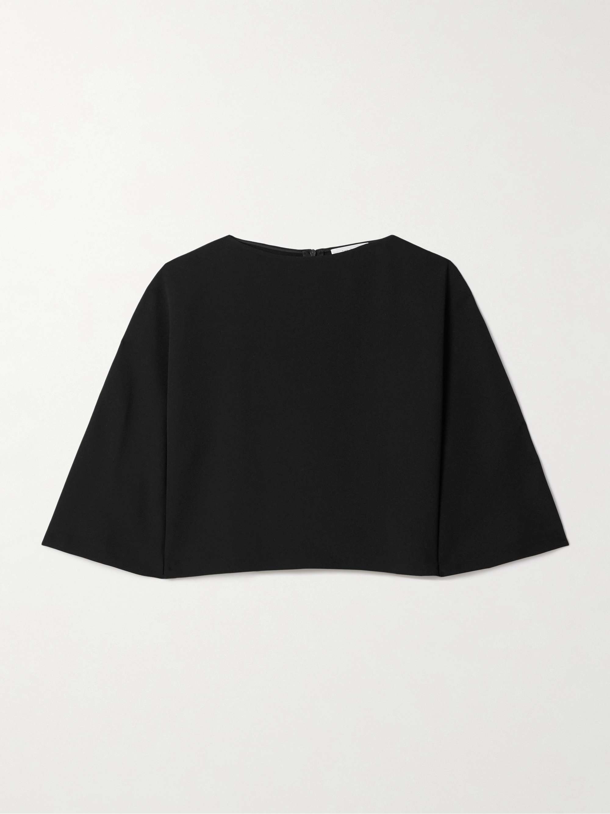 Faurelle cropped silk top view