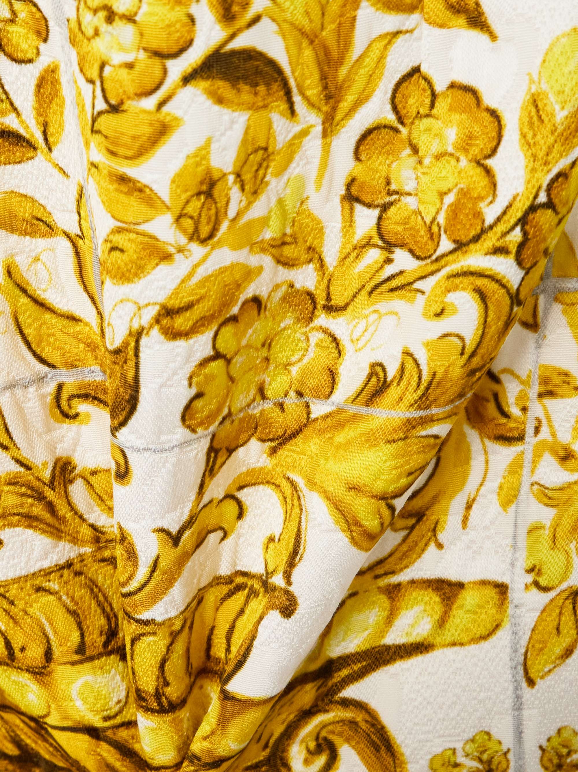 Maiolica printed silk-blend charmeuse mini dress view