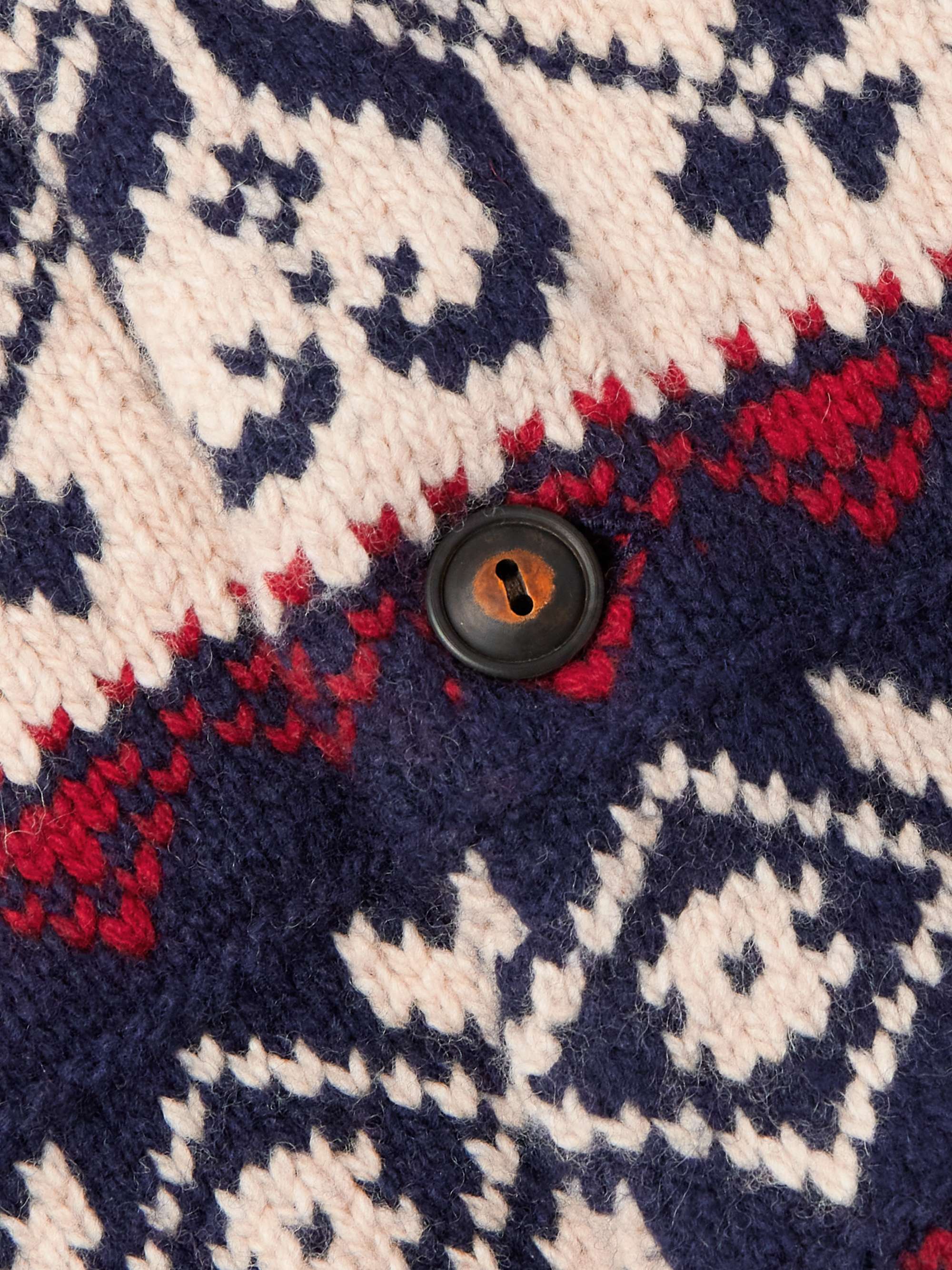 Wool-Blend Jacquard Cardigan view