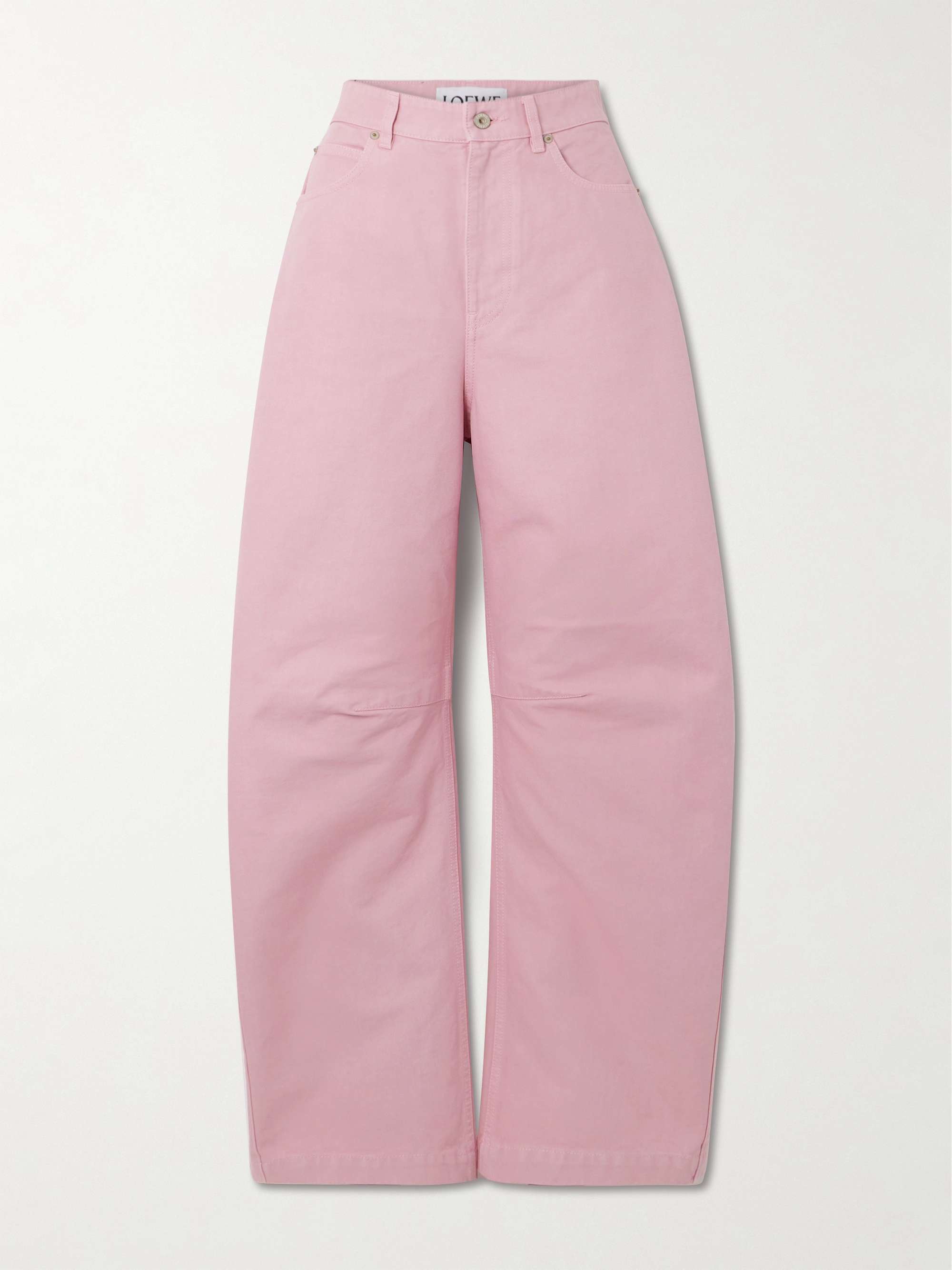 Low-rise barrel-leg jeans view