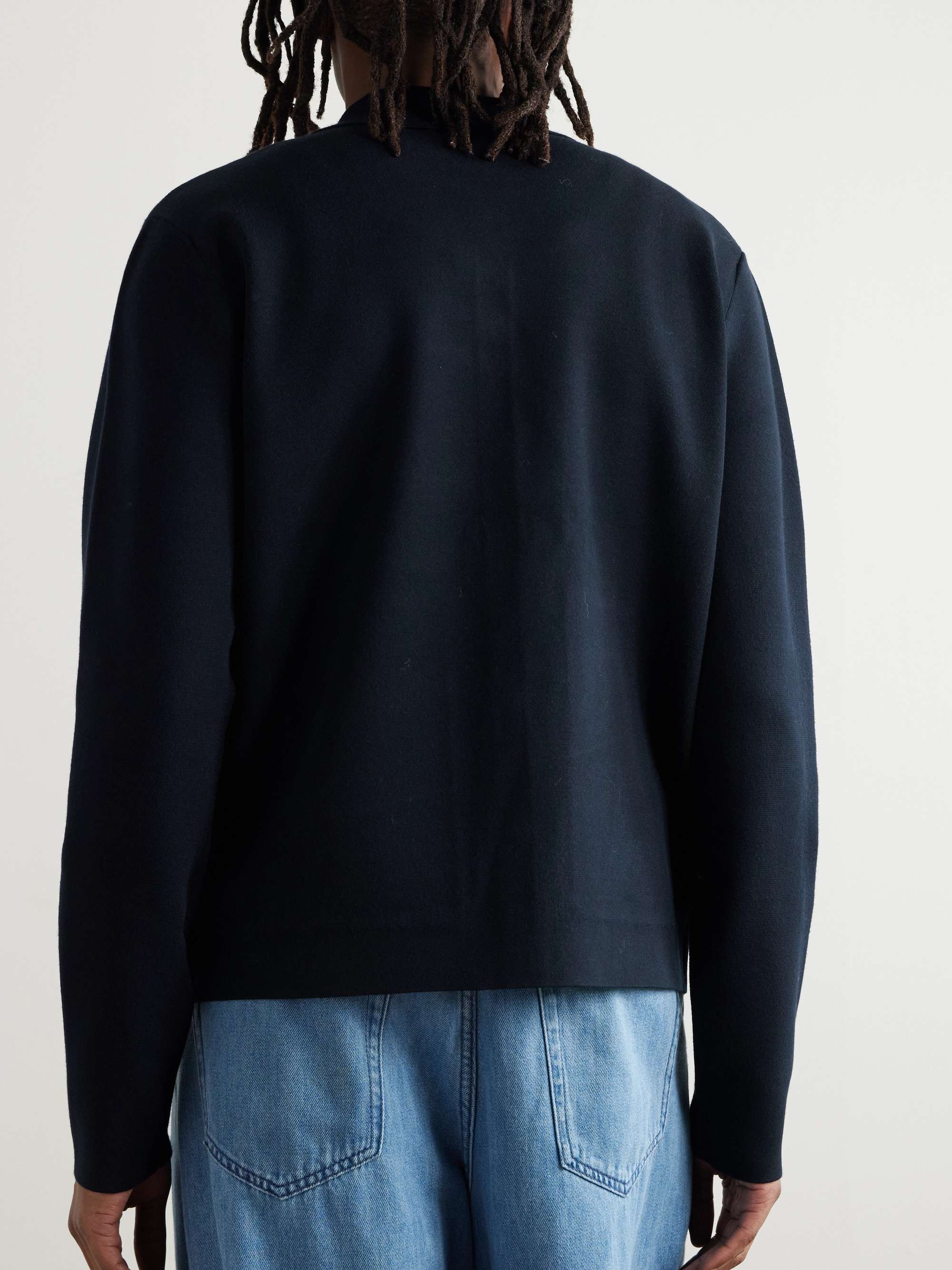 Slim-Fit Waffle-Knit Cardigan view